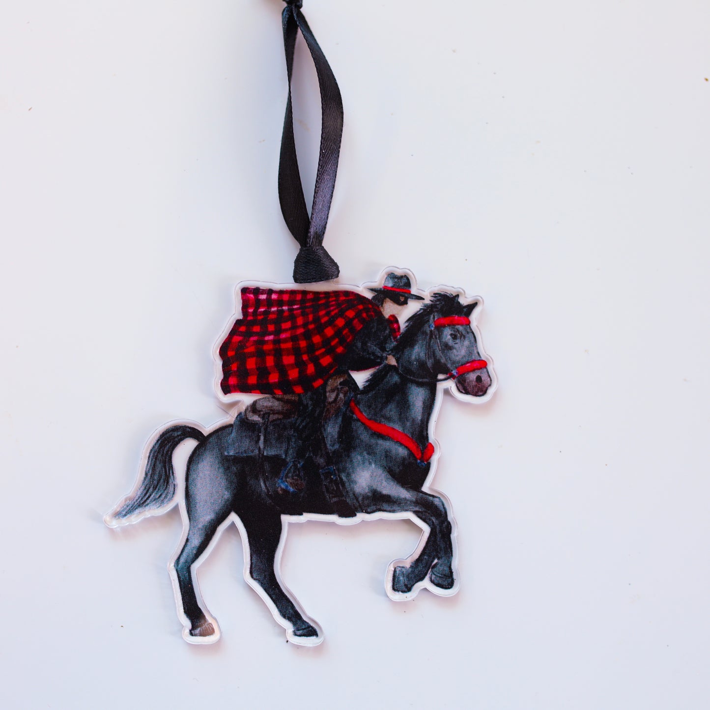 Red and Black Rider Ornament