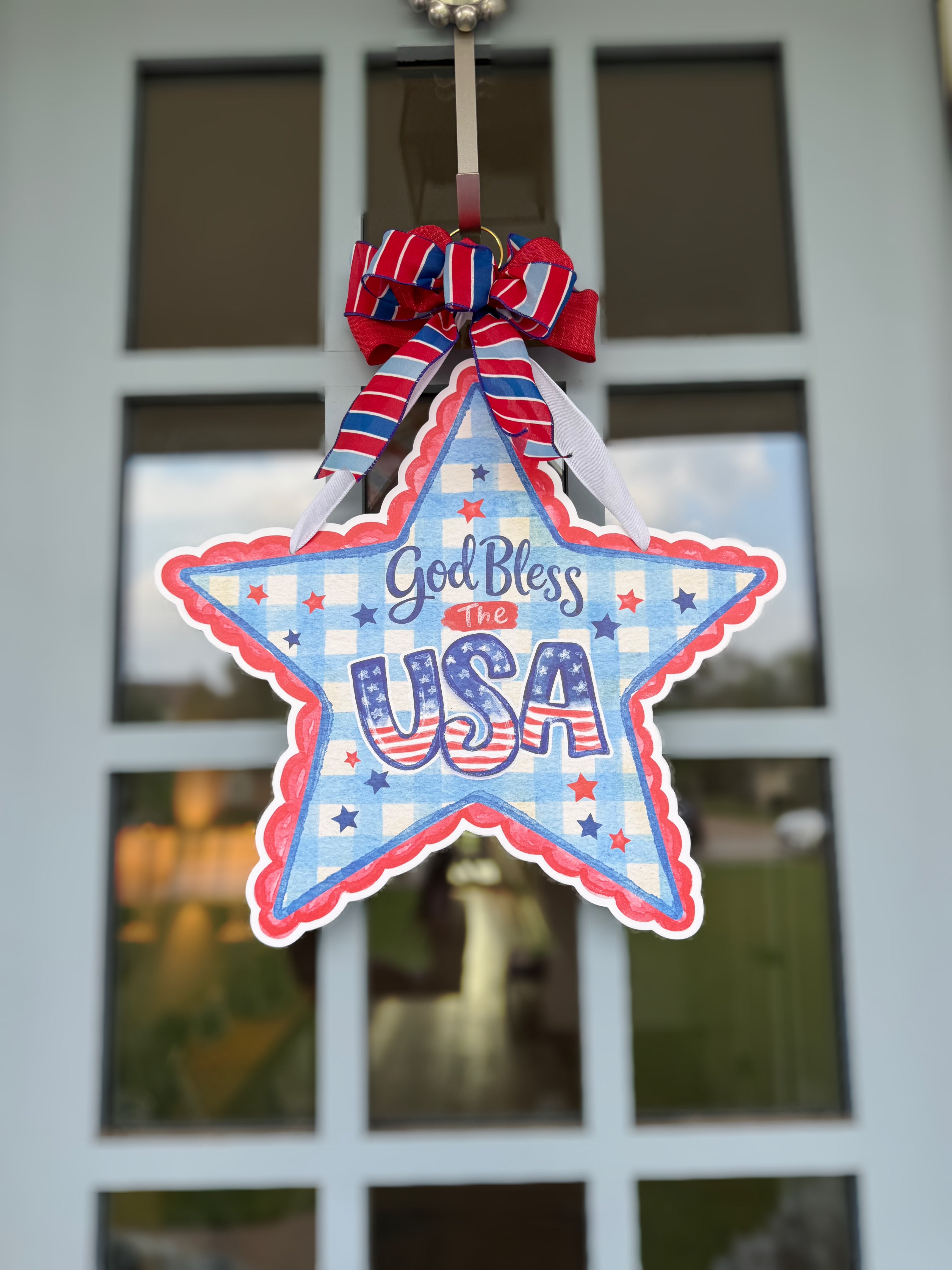 God Bless America Door Hanger