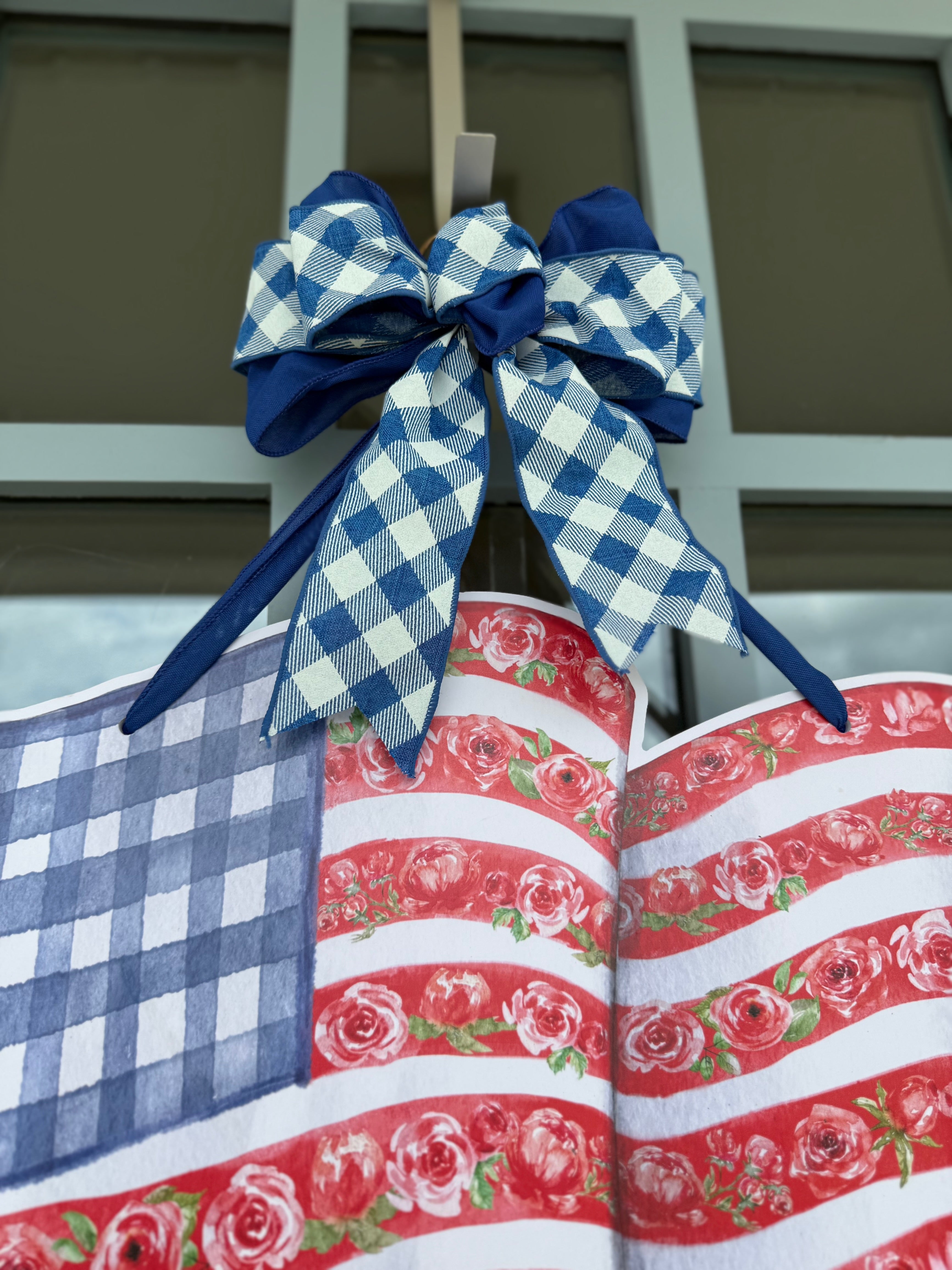 Floral Freedom Door Hanger