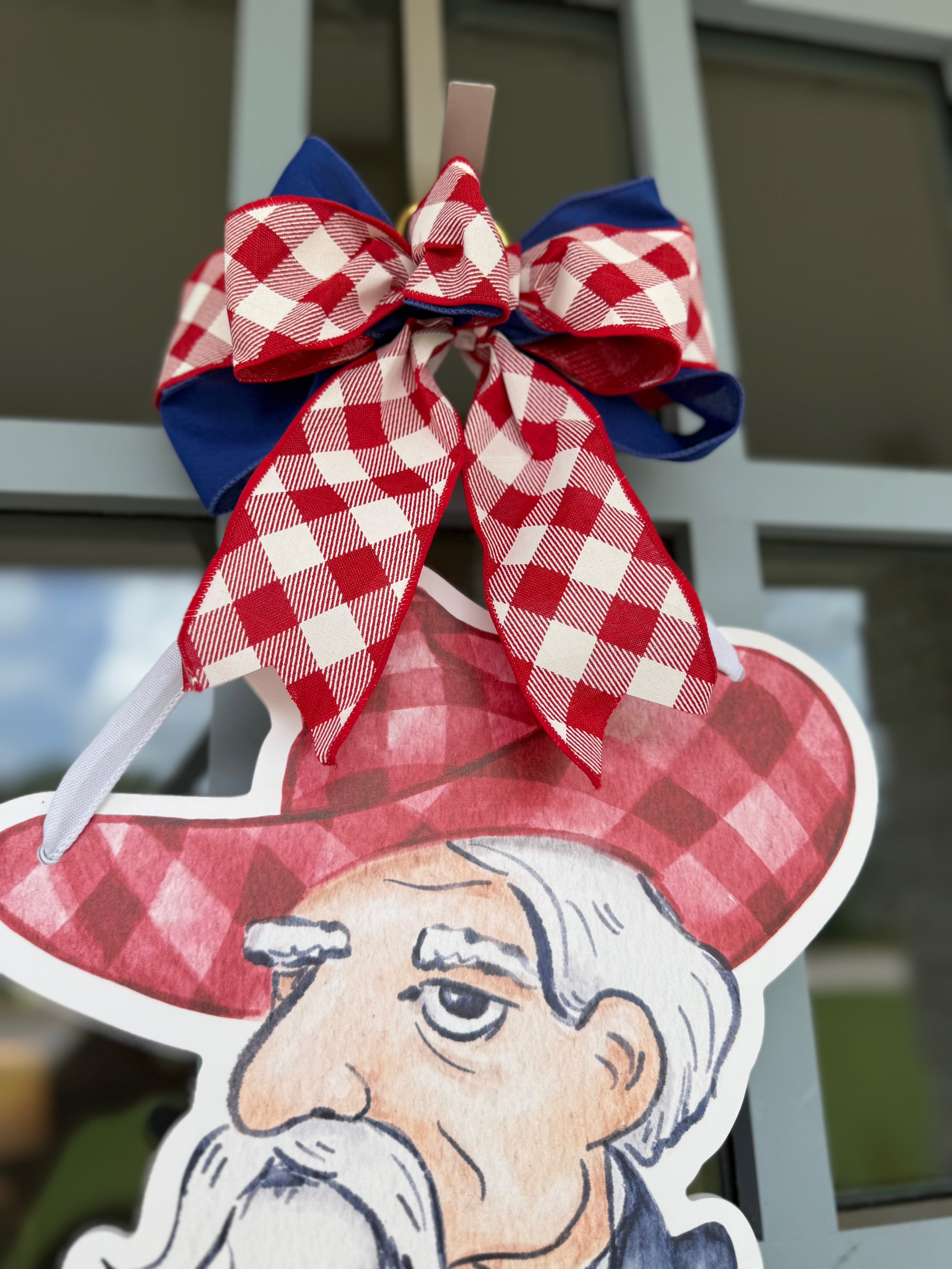 Red & Blue Door Hanger
