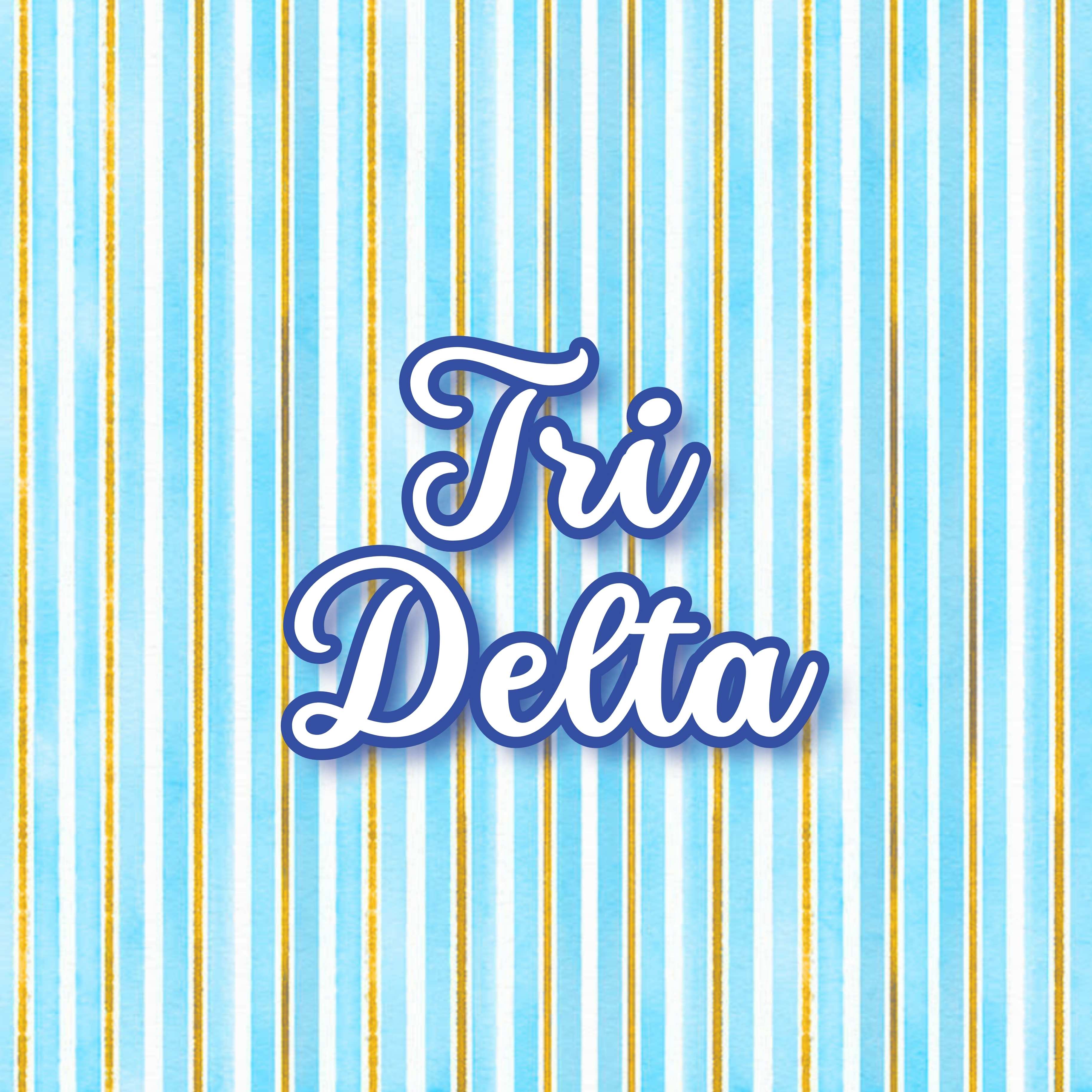 Tri Delta Reversible & Interchangeable Trinket Tray
