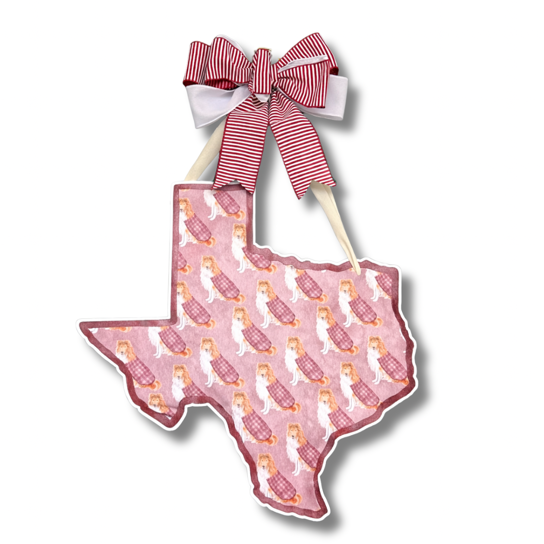 Her Majesty, Maroon Patterned Door Hanger