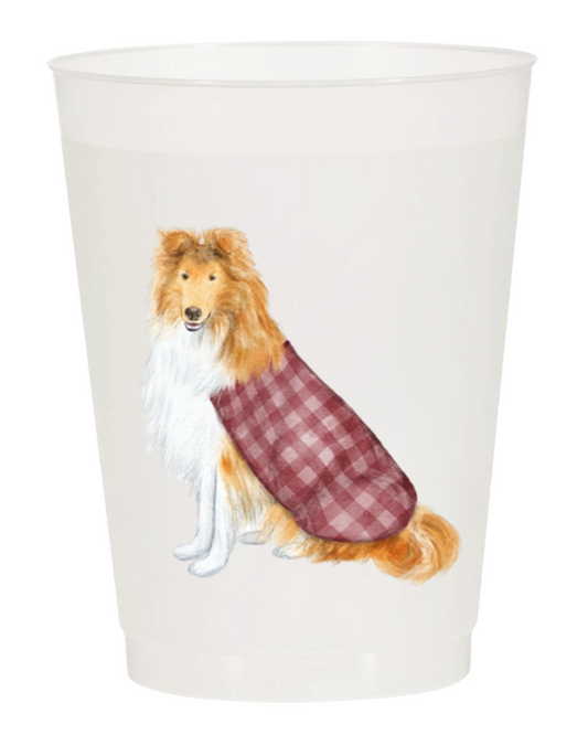 PRE ORDER (Ships 8/31) Her Majesty, Maroon Frosted 16 oz Cup Set