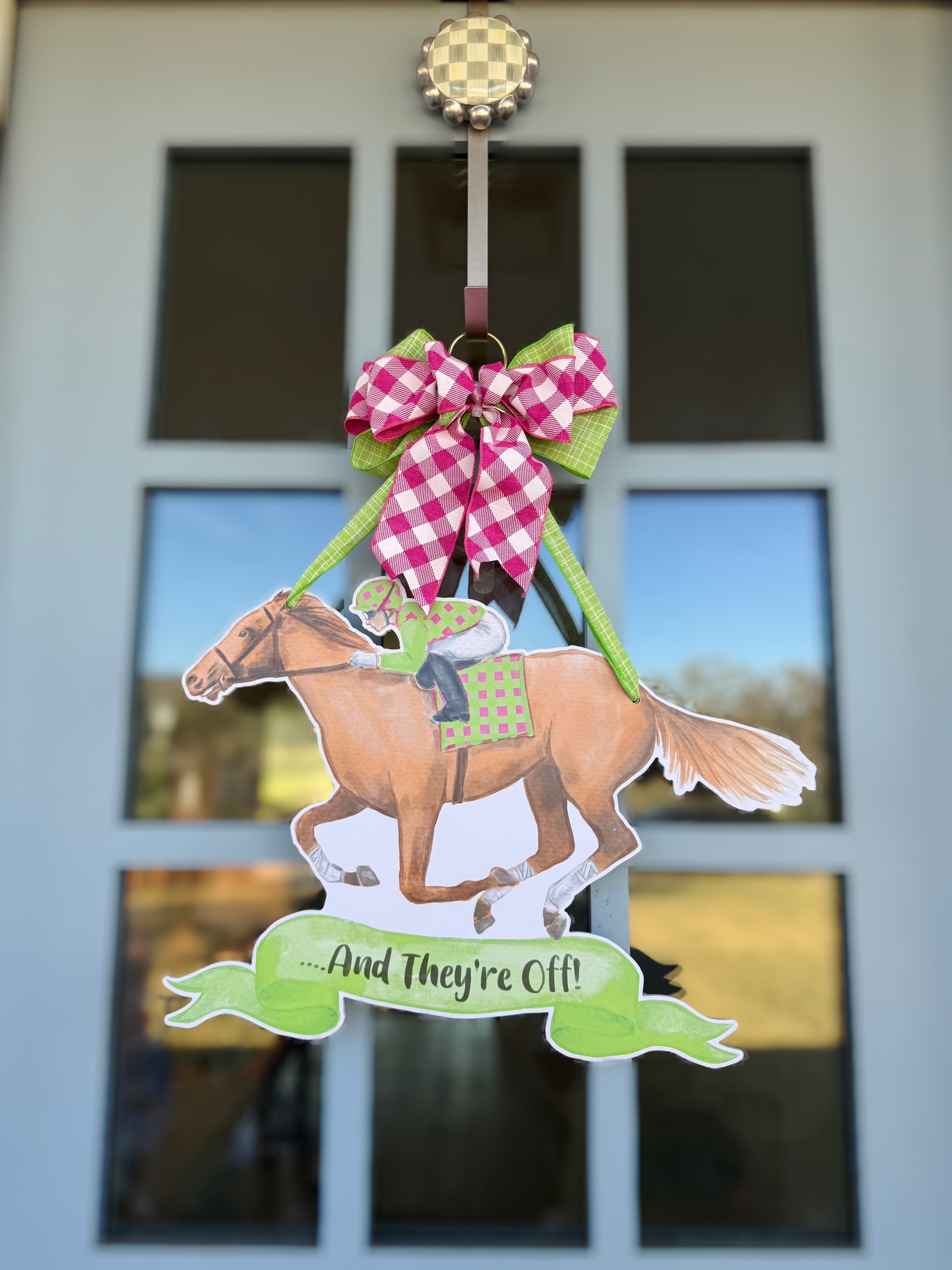 And They're Off! Door Hanger