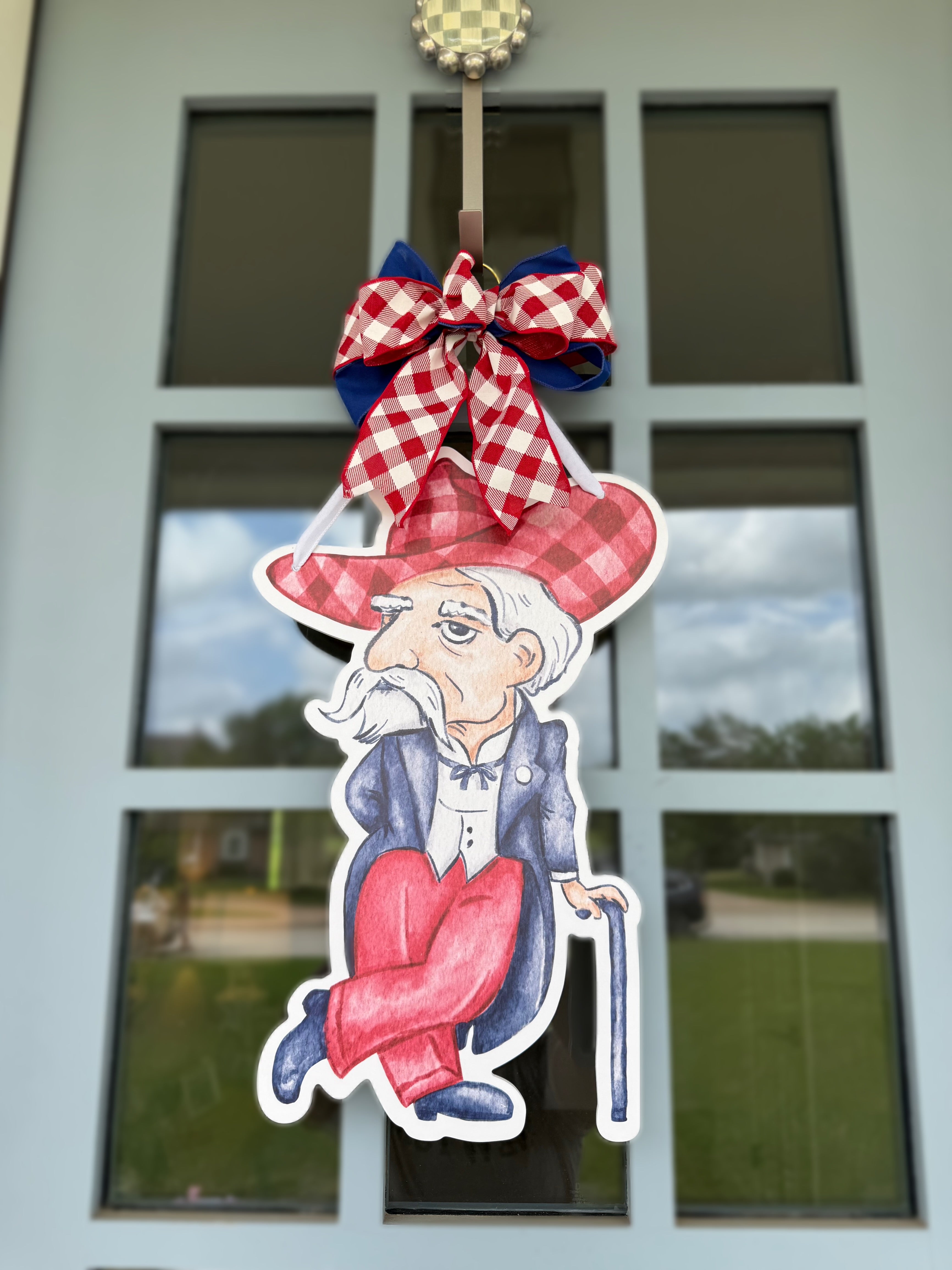 Red & Blue Reb Door Hanger