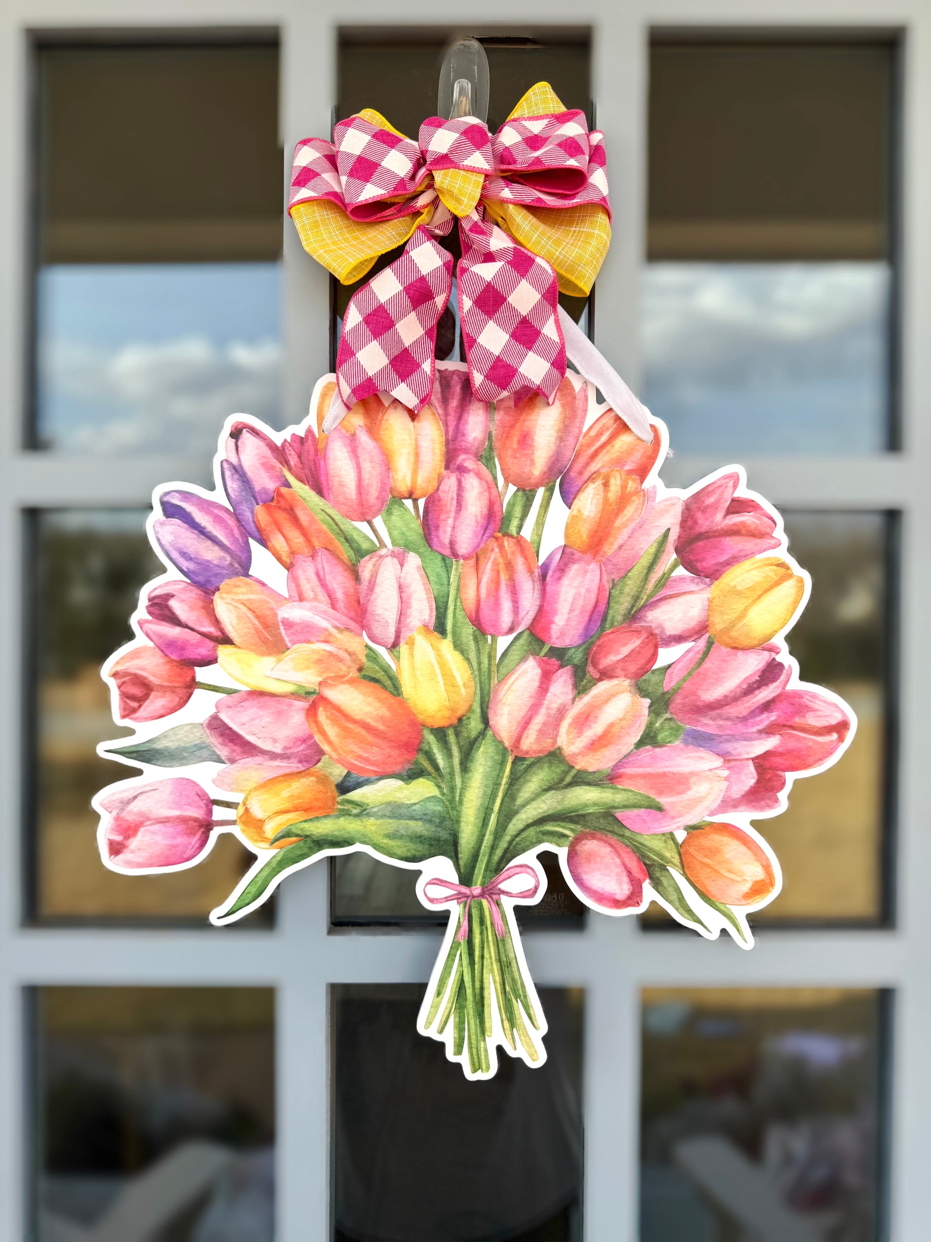 Timeless Tulips Door Hanger
