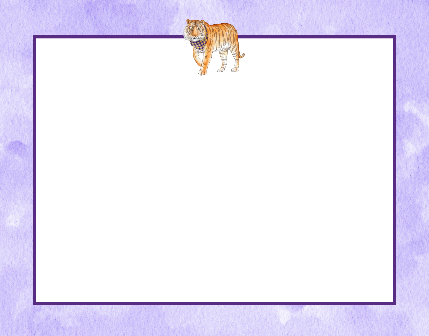 Lousiana Tiger Notecard Set