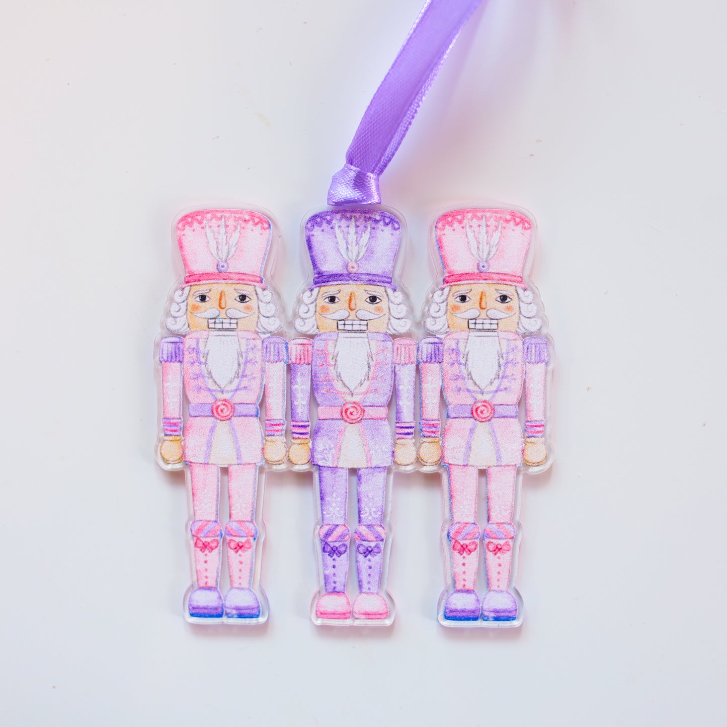 March of the Nutcrackers (Pink) Ornament