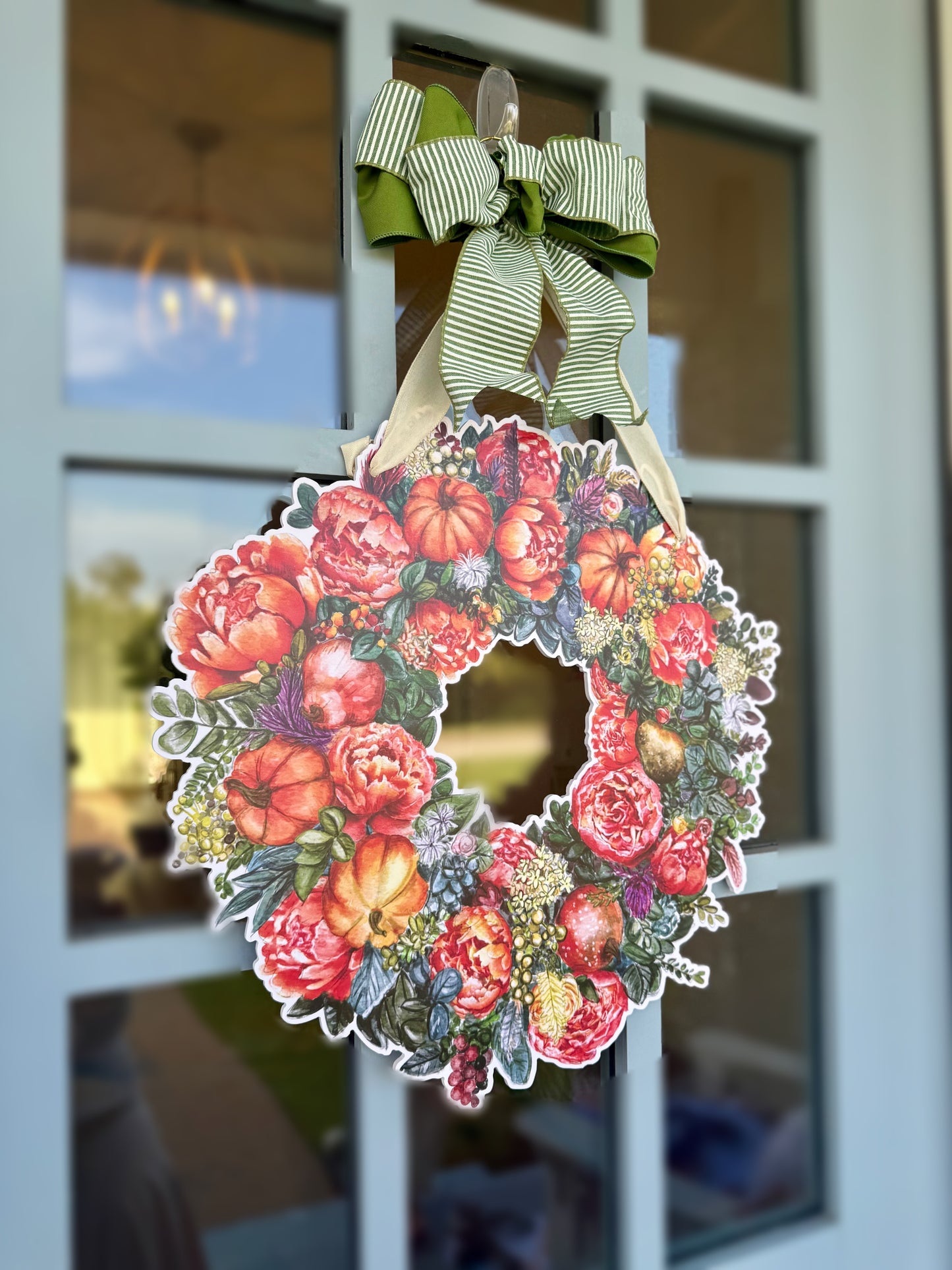 Petals and Pumpkins Door Hanger