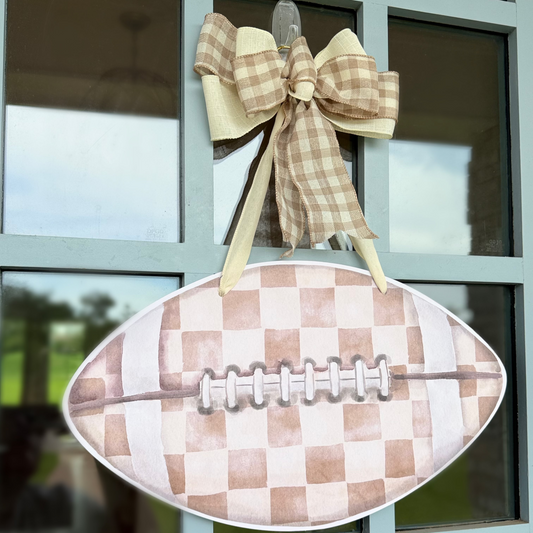 PRE ORDER (Ships 8/31) Double Sided Football Door Hanger