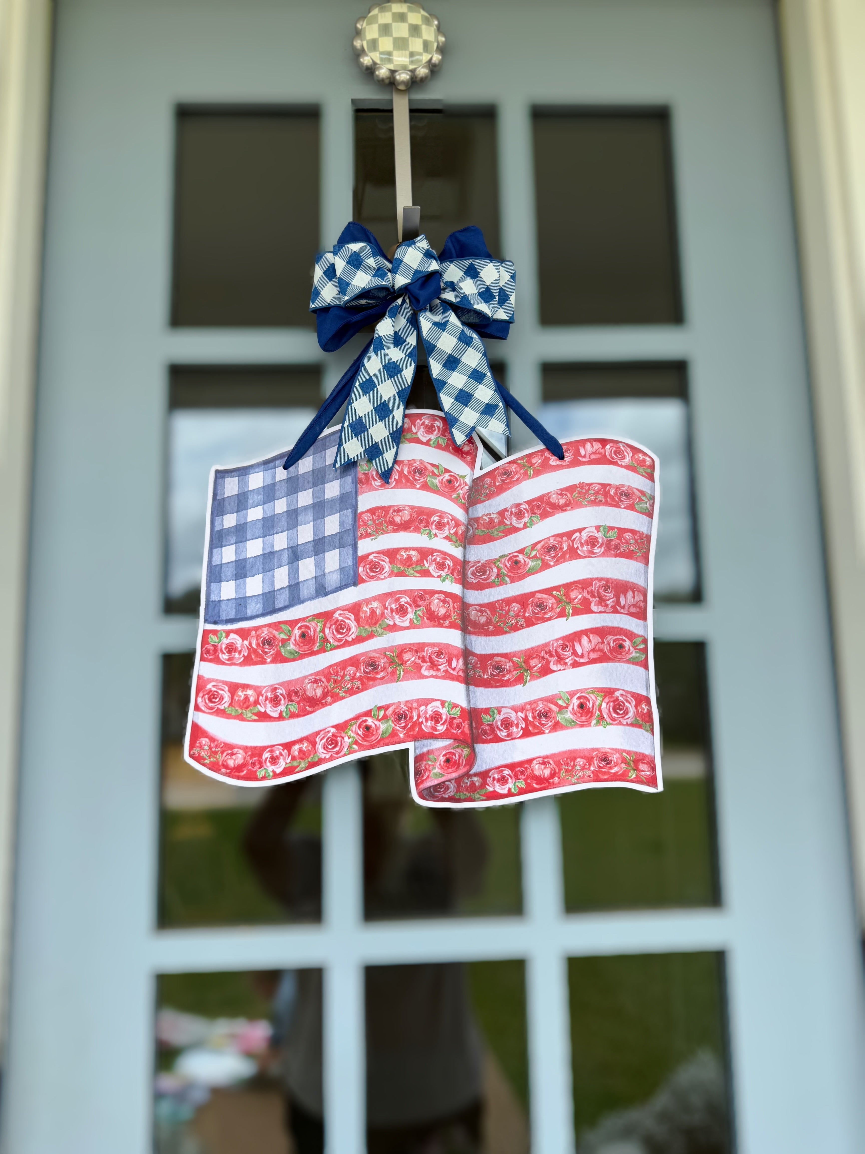 Floral Freedom Door Hanger