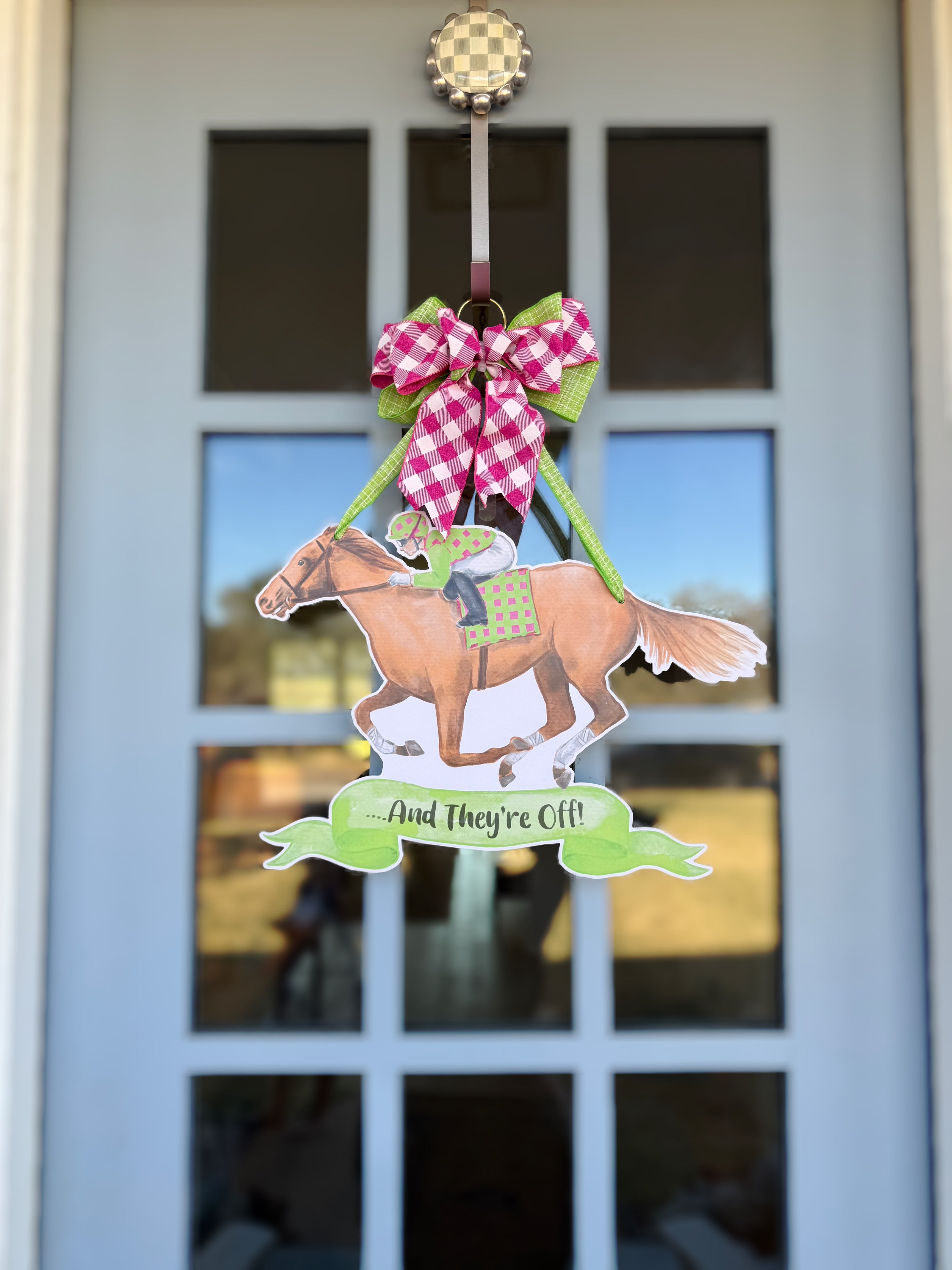 And They're Off! Door Hanger