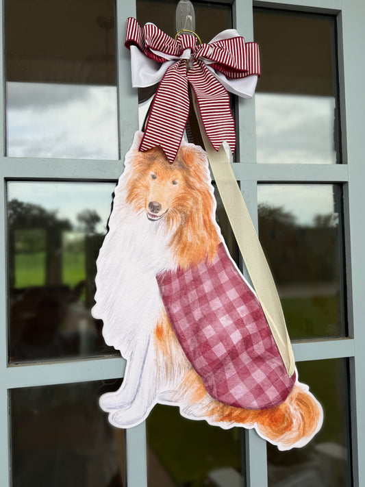 PRE ORDER (Ships 8/31) Her Majesty, Maroon Door Hanger