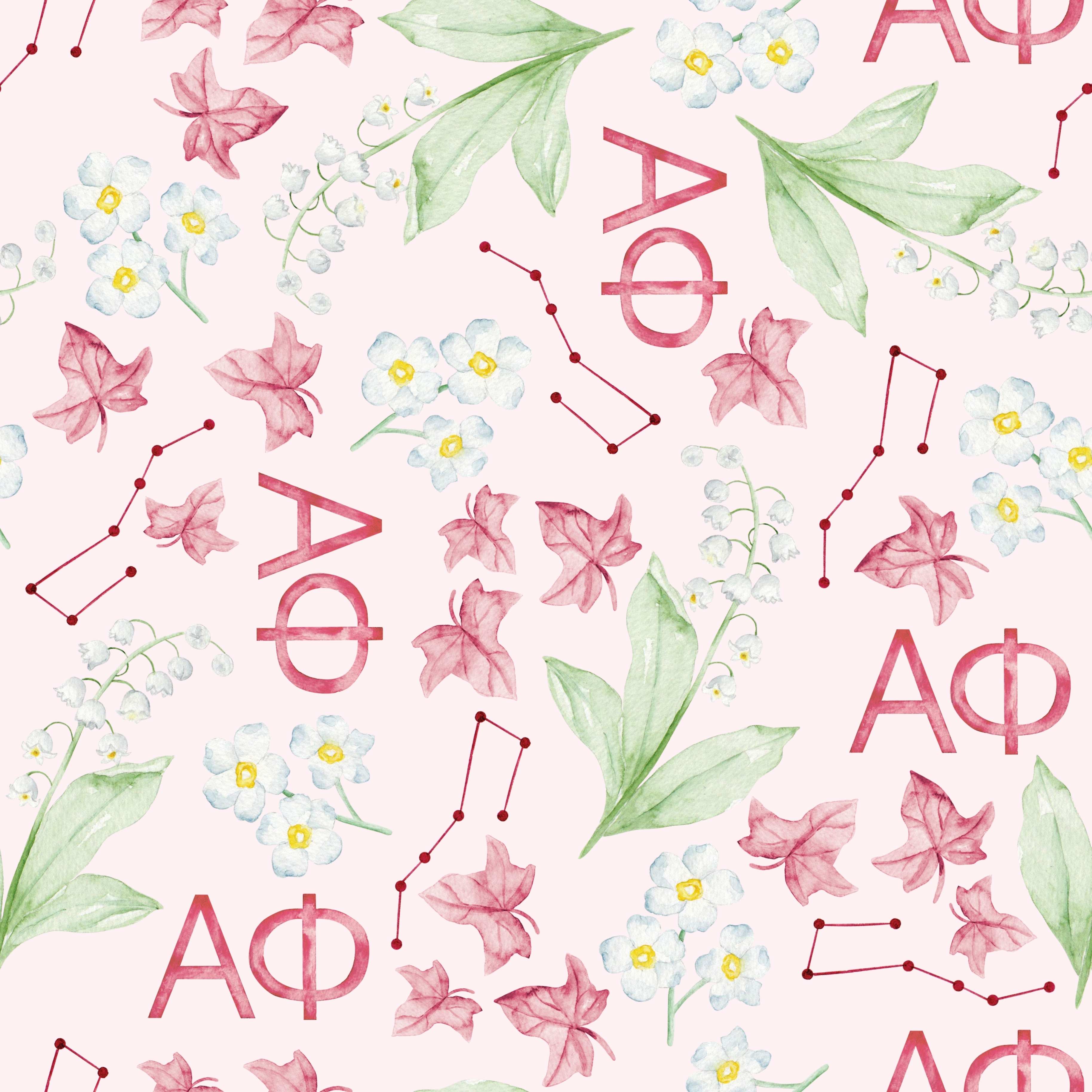 Alpha Phi Reversible and Interchangeable Trinket Tray