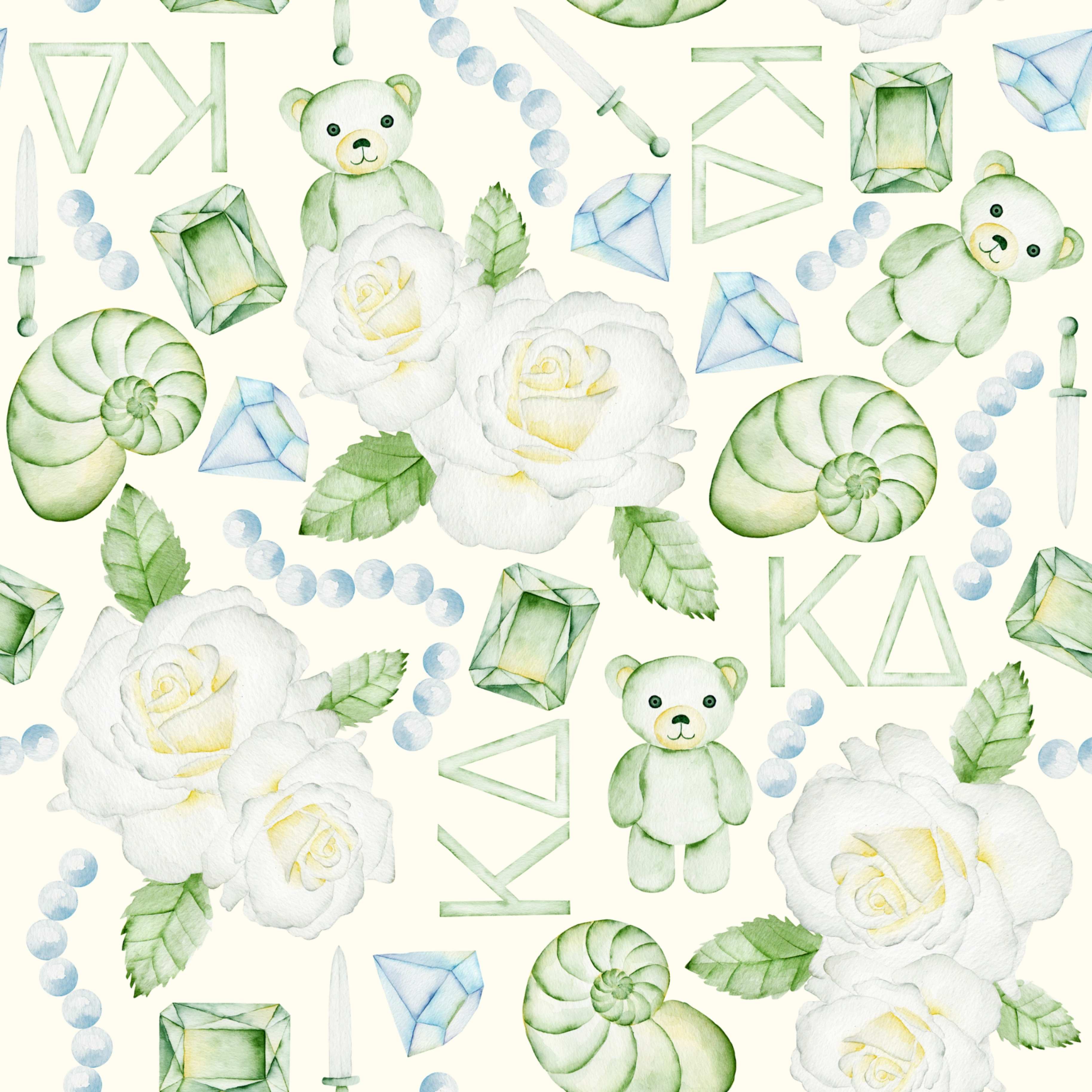Kappa Delta Reversible & Interchangeable Trinket Tray