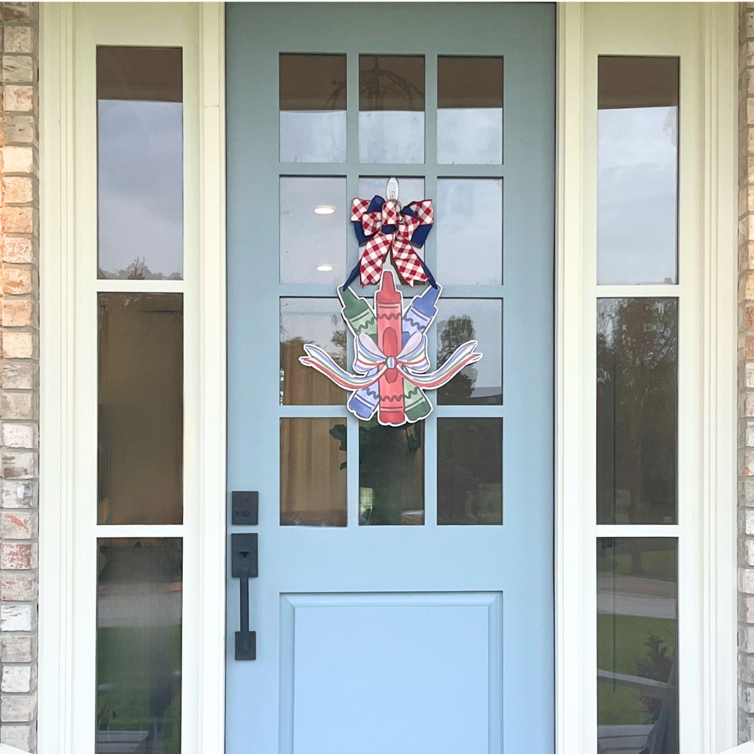 Colorful Crayons- Door Hanger