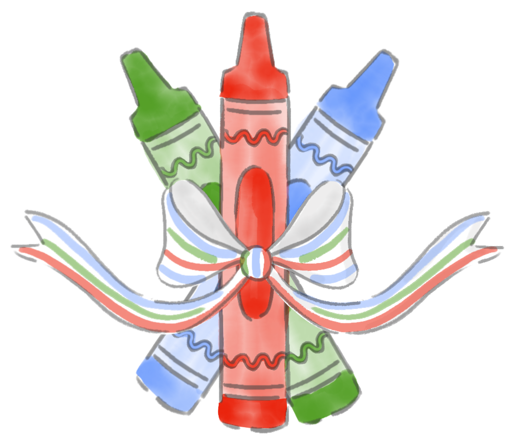 Colorful Crayons- Door Hanger