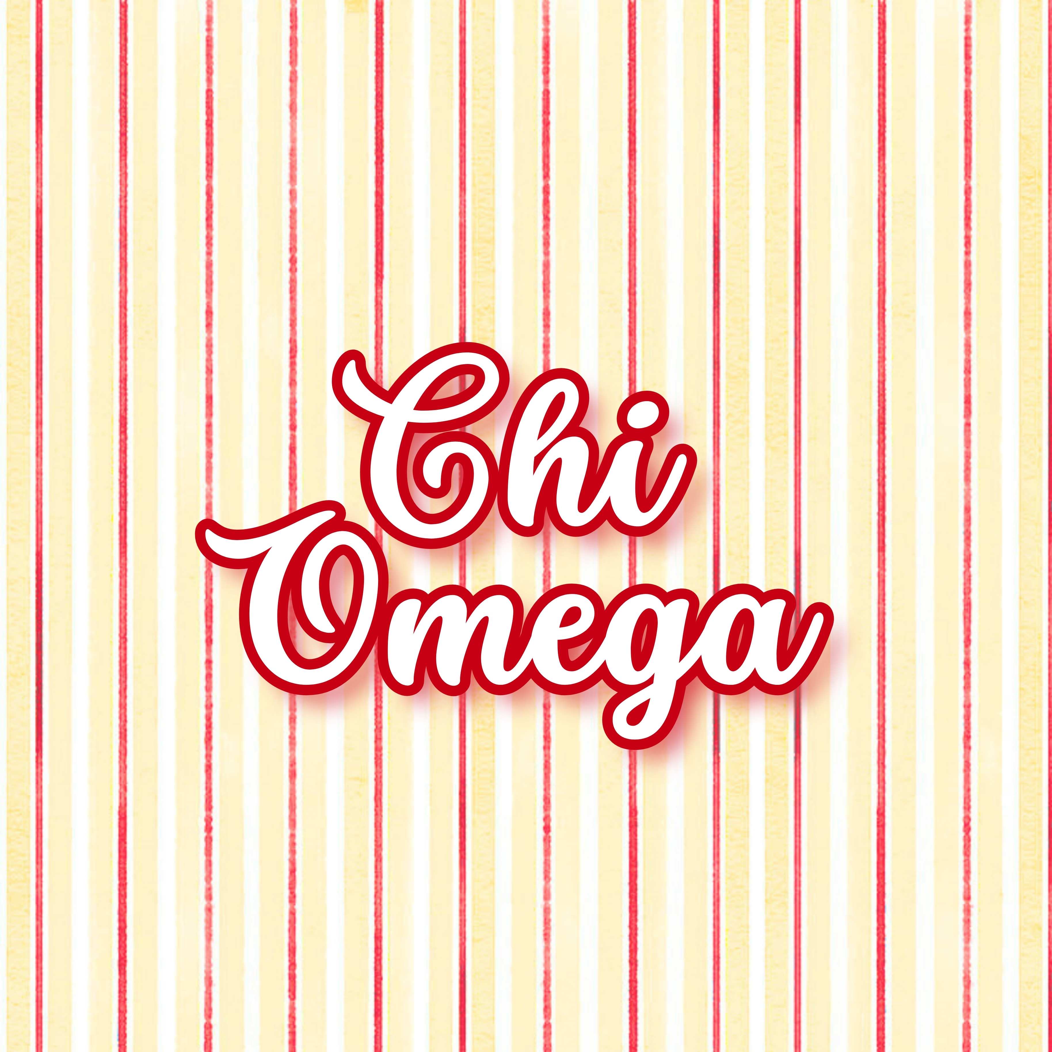 Chi Omega Reversible & Interchangeable Trinket Tray