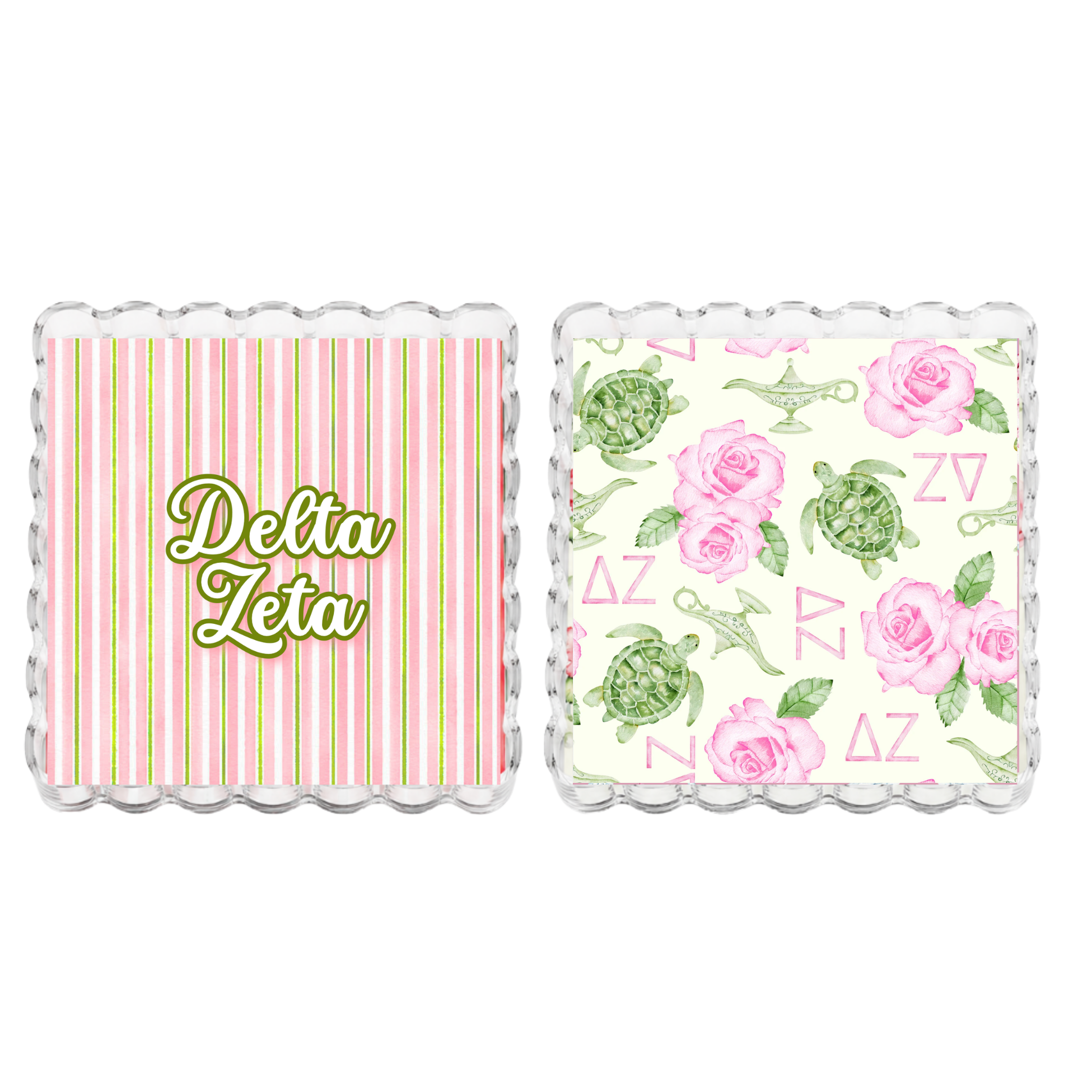 Delta Zeta Reversible & Interchangeable Trinket Tray