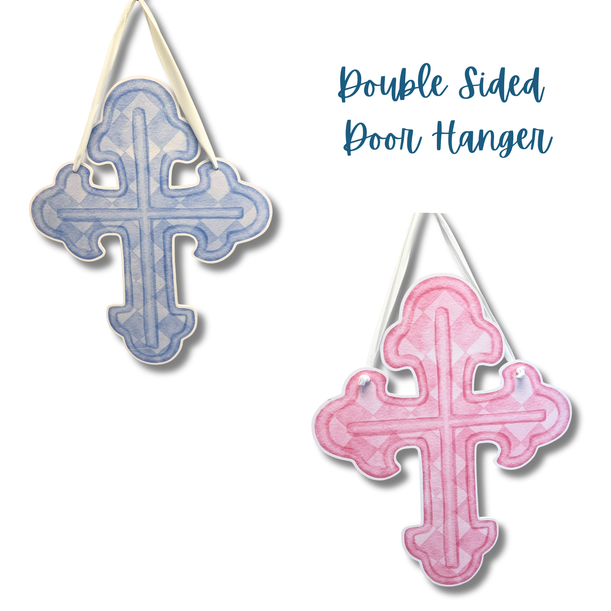 Double Sided Watercolor Cross (Sale)