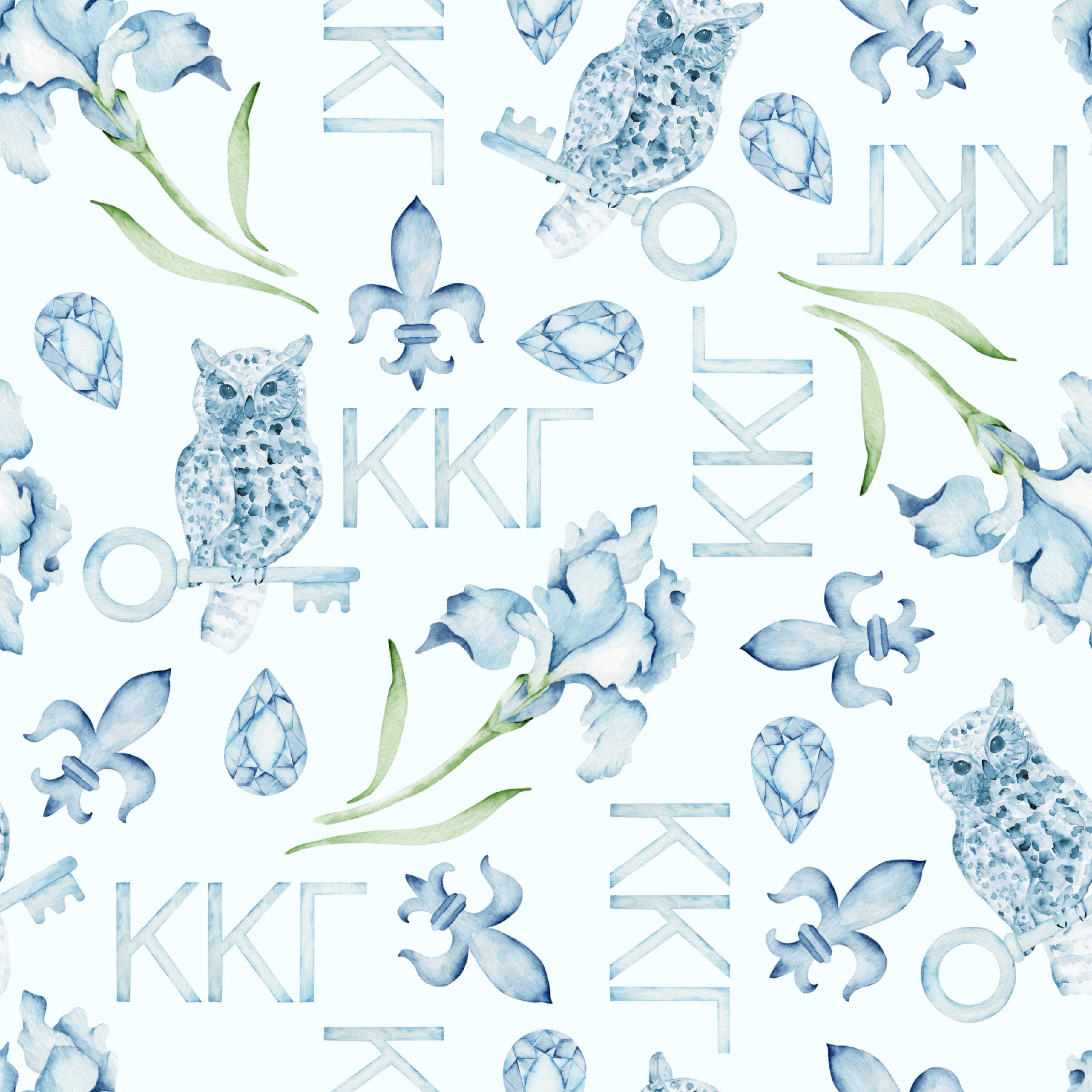 Kappa Kappa Gamma Reversible & Interchangeable Trinket Tray