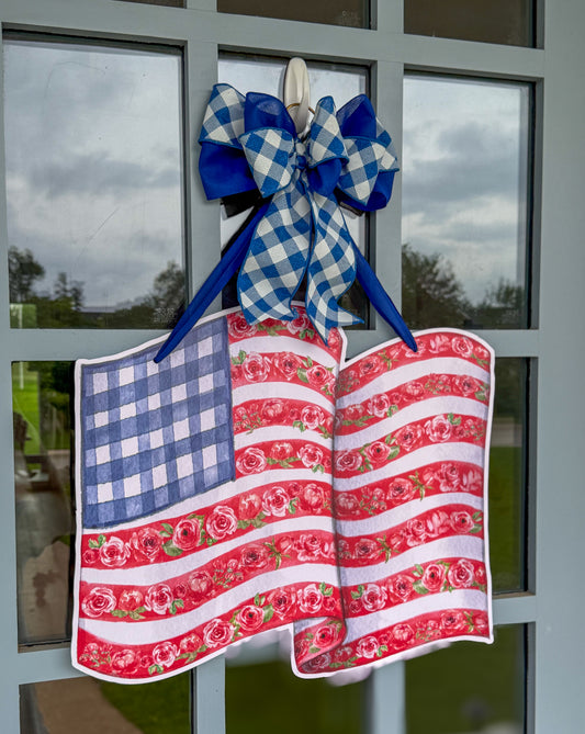 Floral Freedom- Door Hanger