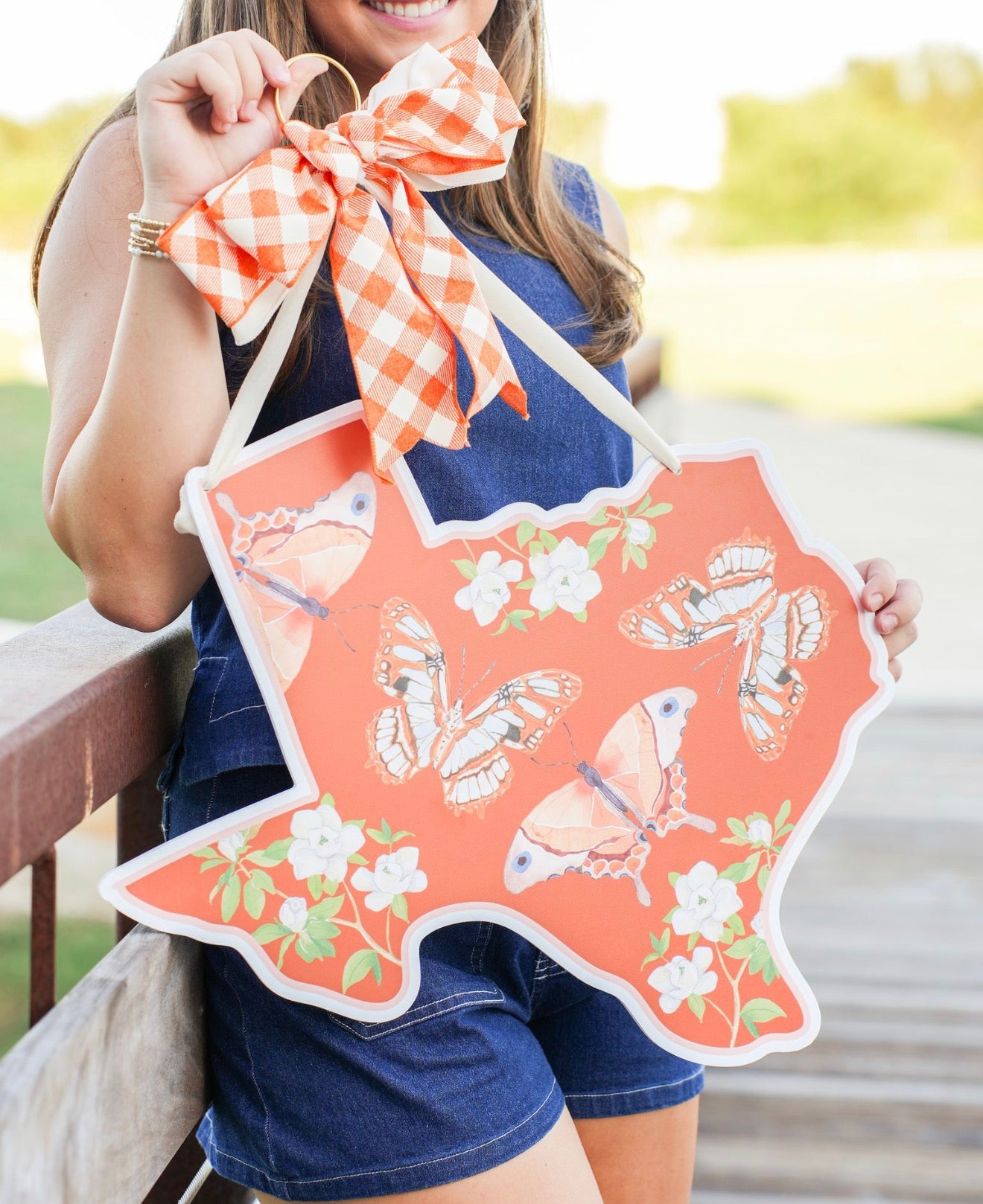 FPE x Catherine Cartie Burnt Orange Texas Door Hanger