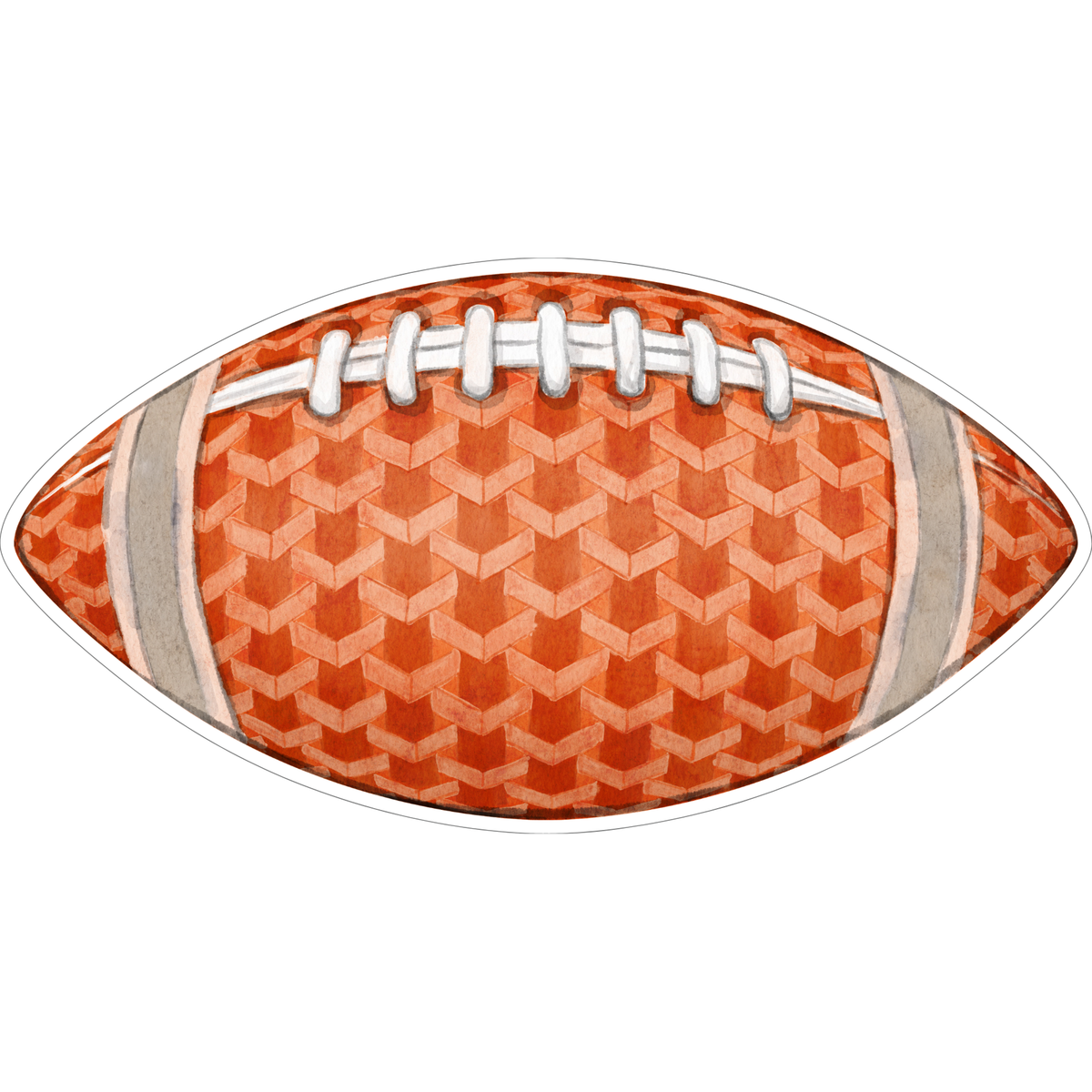 Orange Football Door Hanger