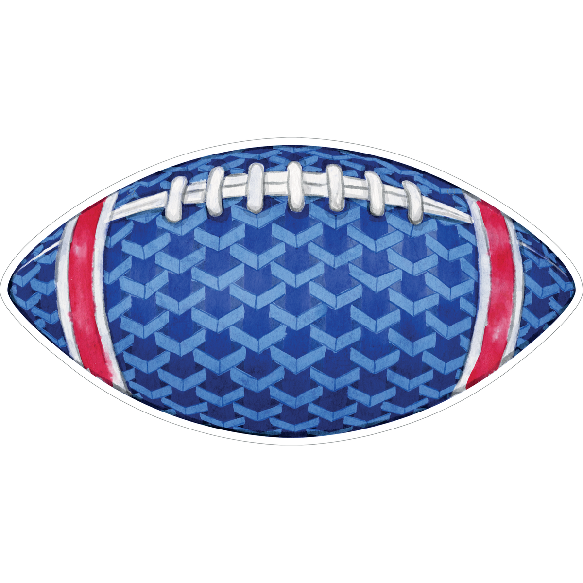 Royal Blue Football Door Hanger