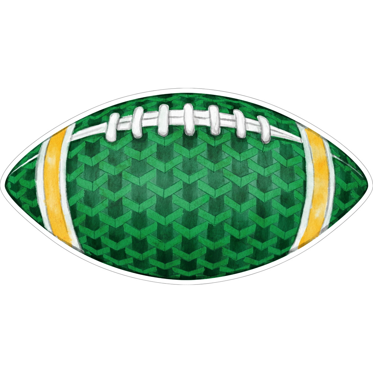 Green & Gold Football Door Hanger