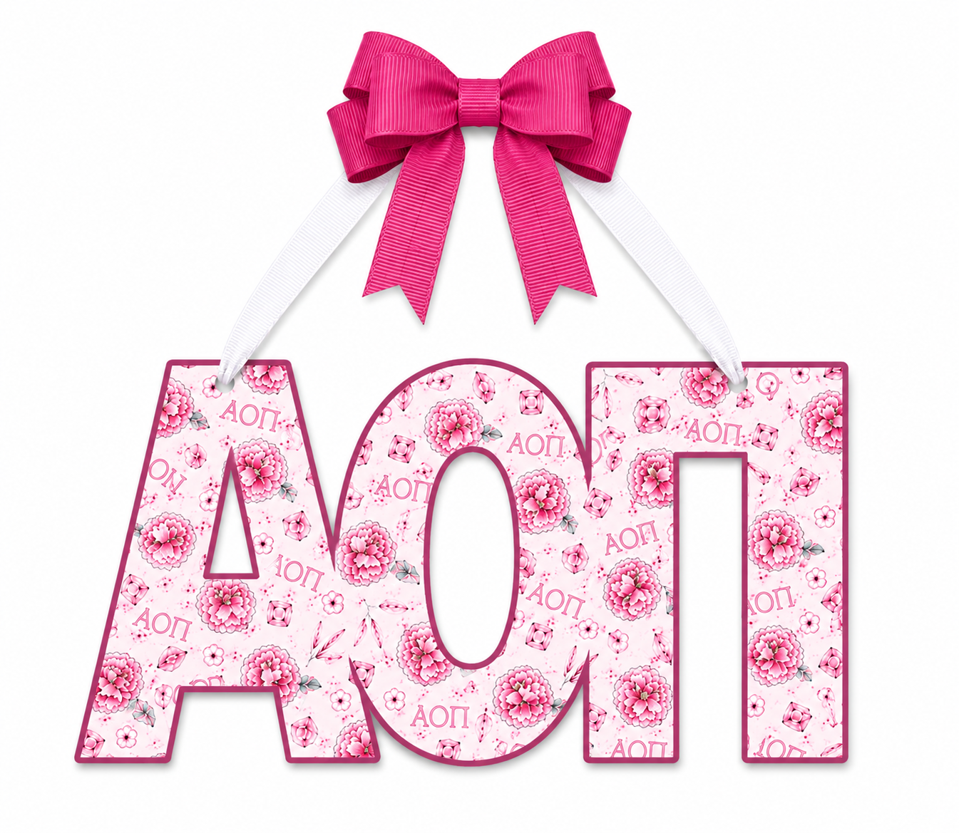 Alpha Omicron Pi Door Hanger