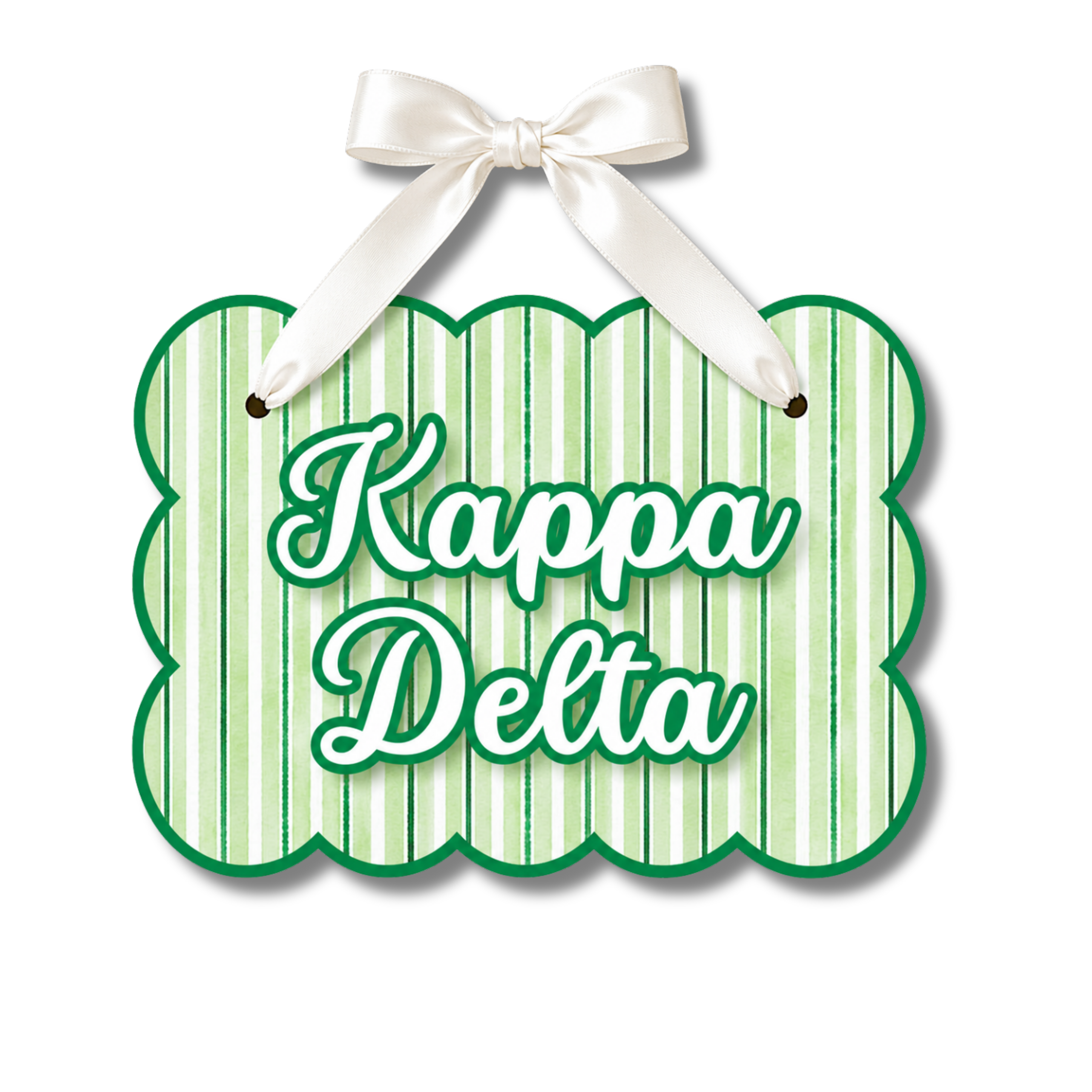 Kappa Delta Signature Stripe Door Hanger