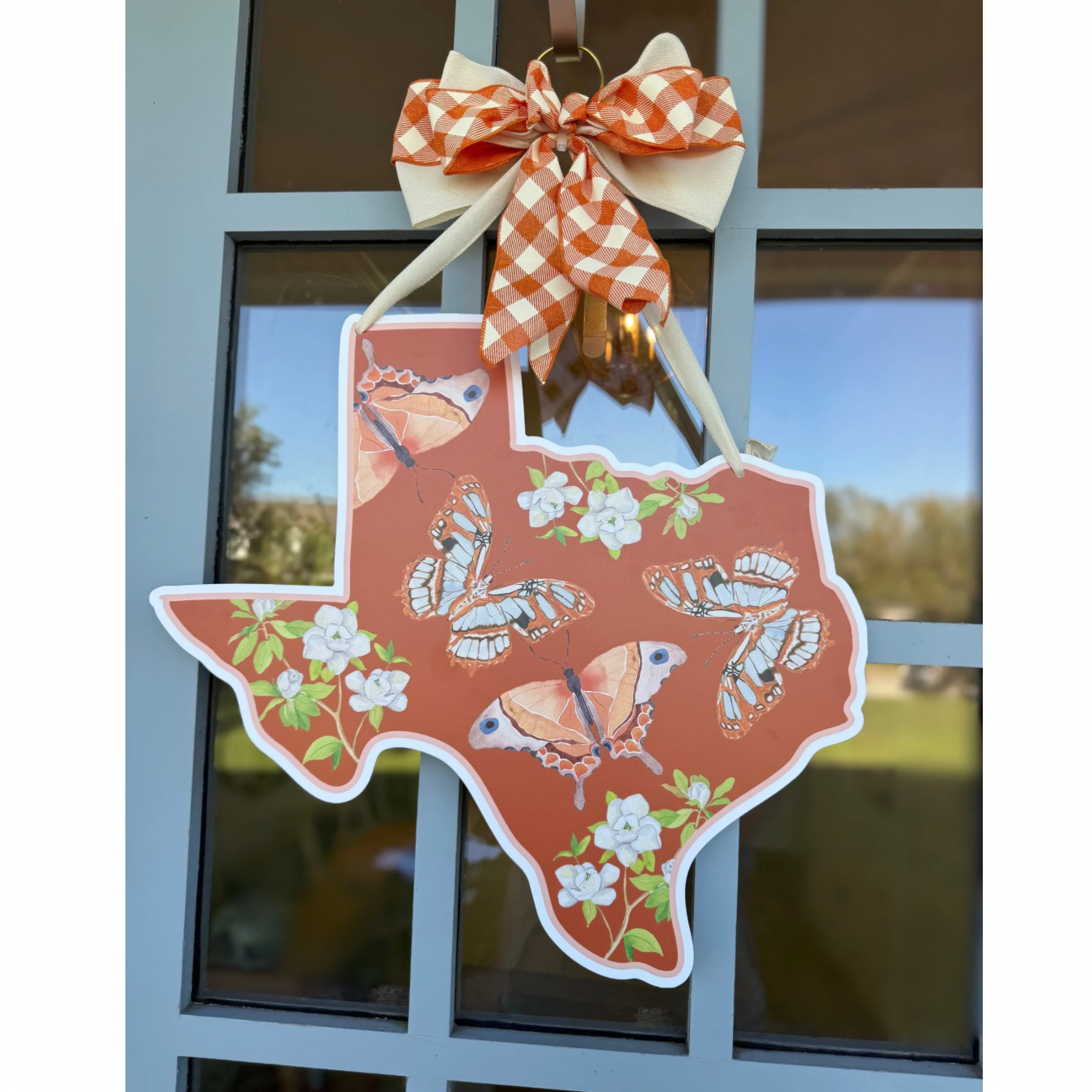 FPE x Catherine Cartie Burnt Orange Texas Door Hanger