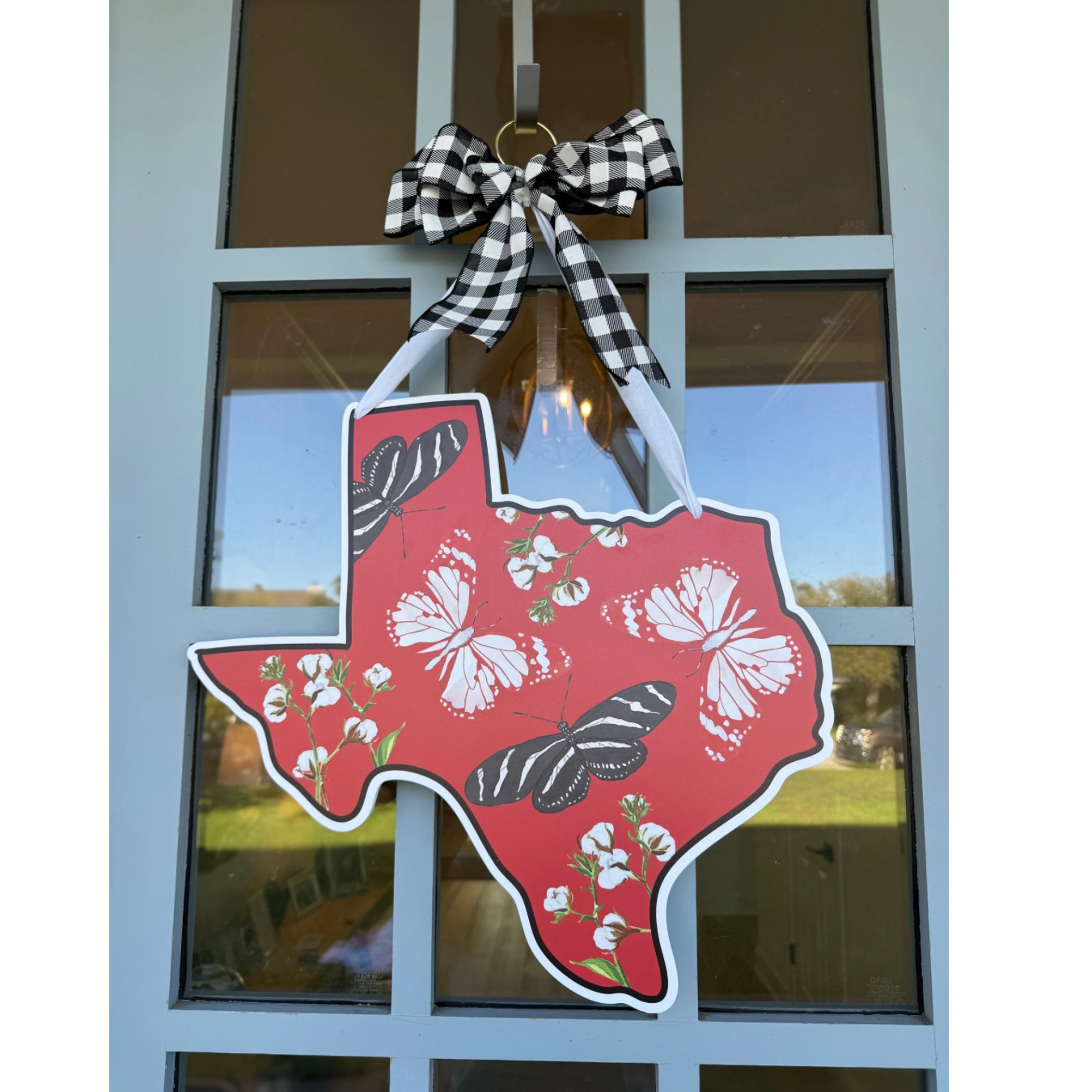 FPE x Catherine Cartie Red and Black Texas Door Hanger