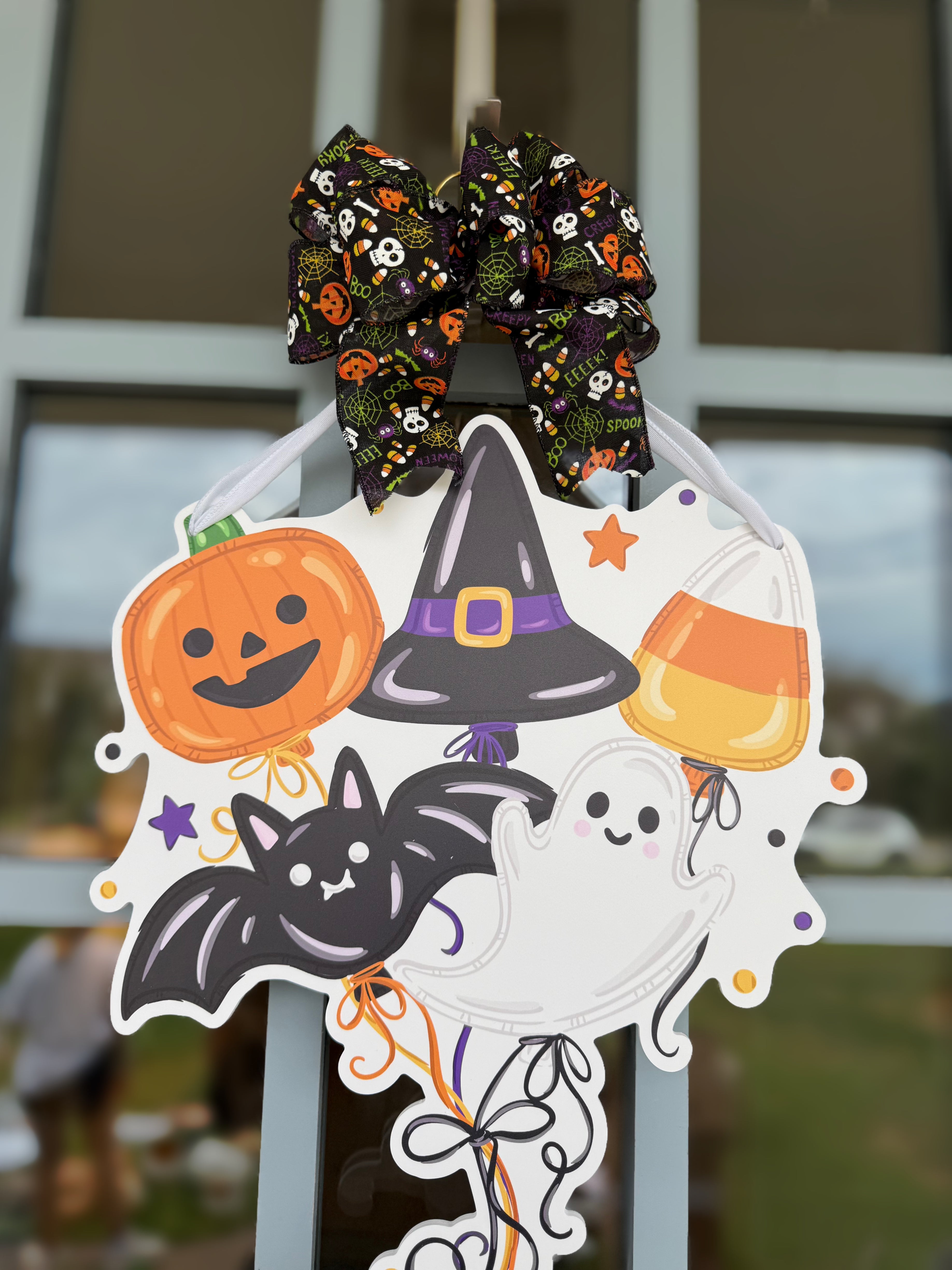 Boo Crew Balloons Door Hanger