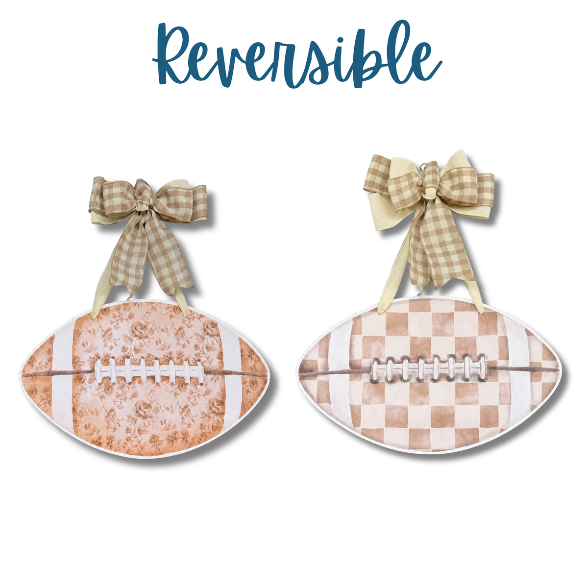 Double Sided Football Door Hanger