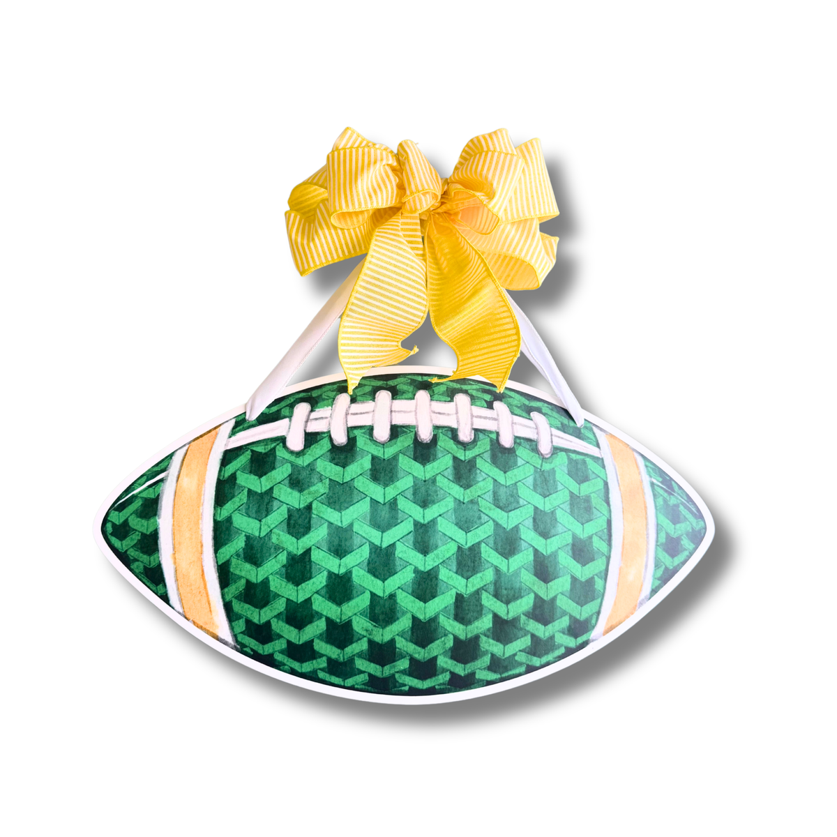 Green & Gold Football Door Hanger