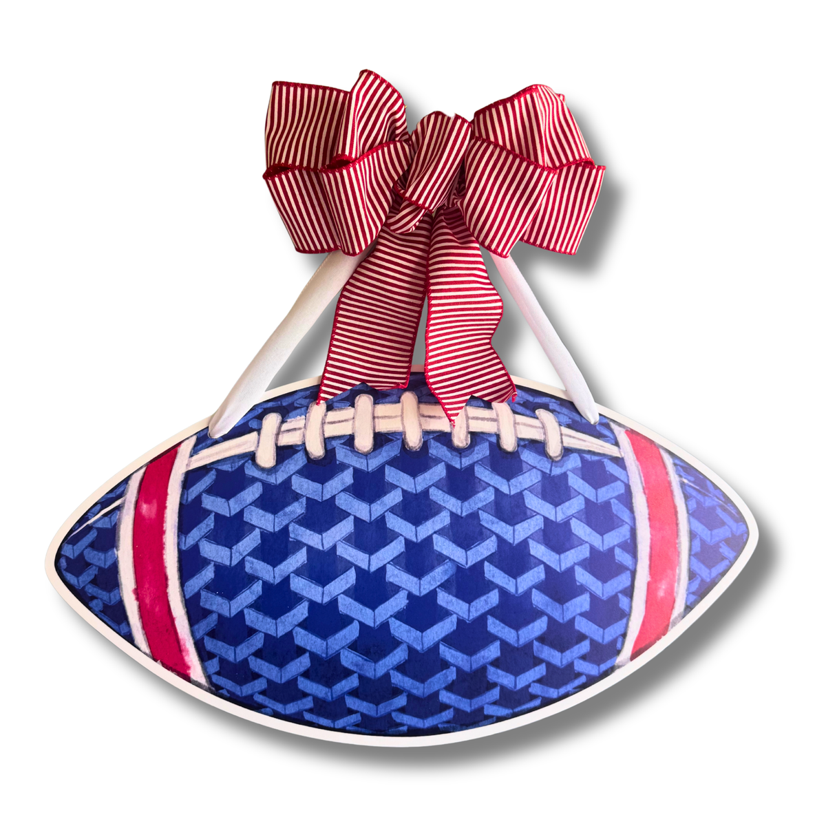Royal Blue Football Door Hanger