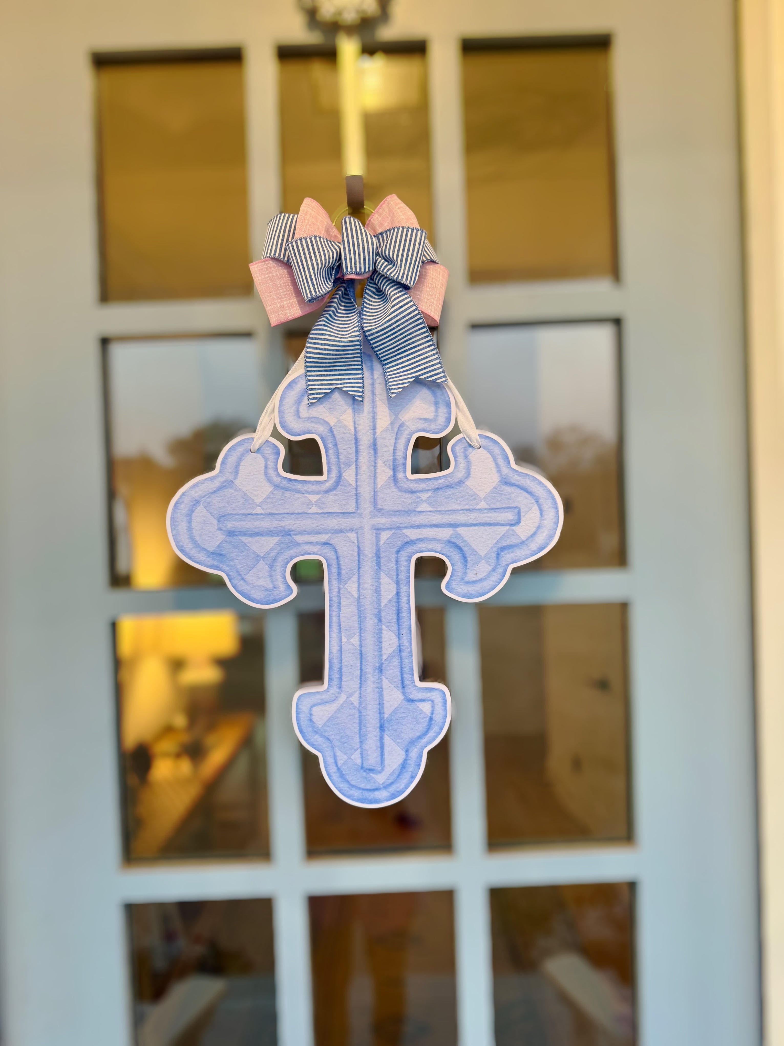 Watercolor Cross Door Hanger