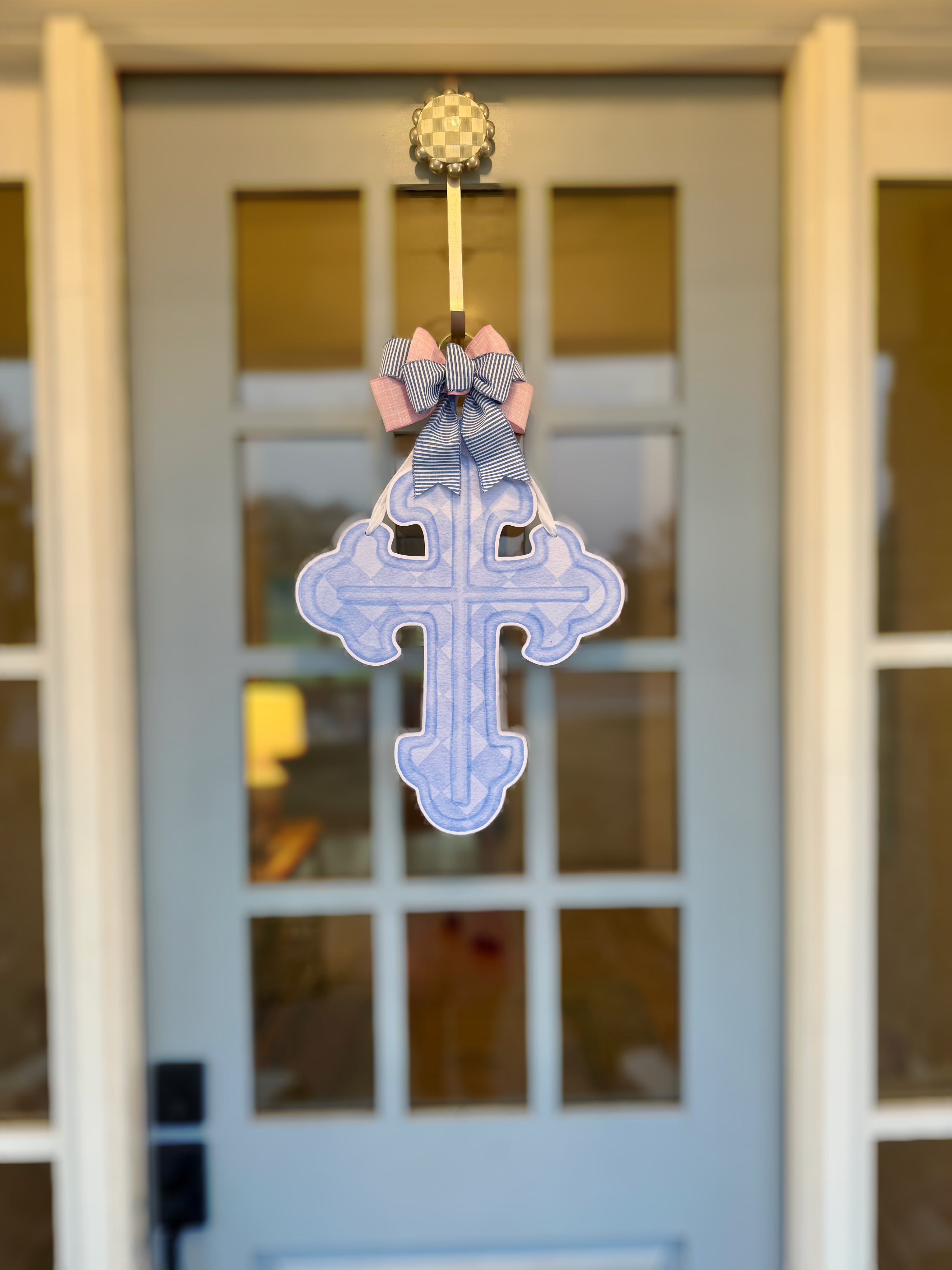 Watercolor Cross Door Hanger