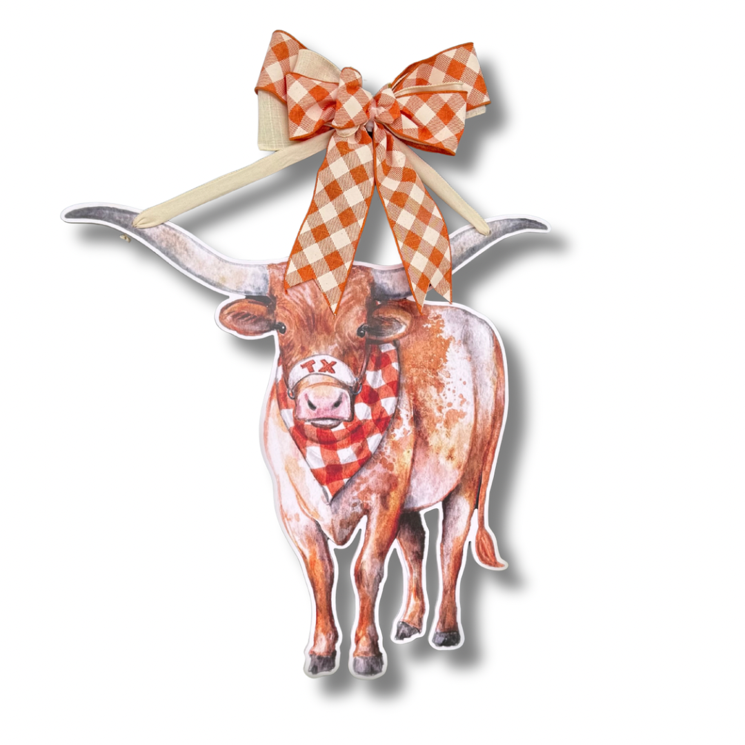 Lonestar Longhorn Door Hanger