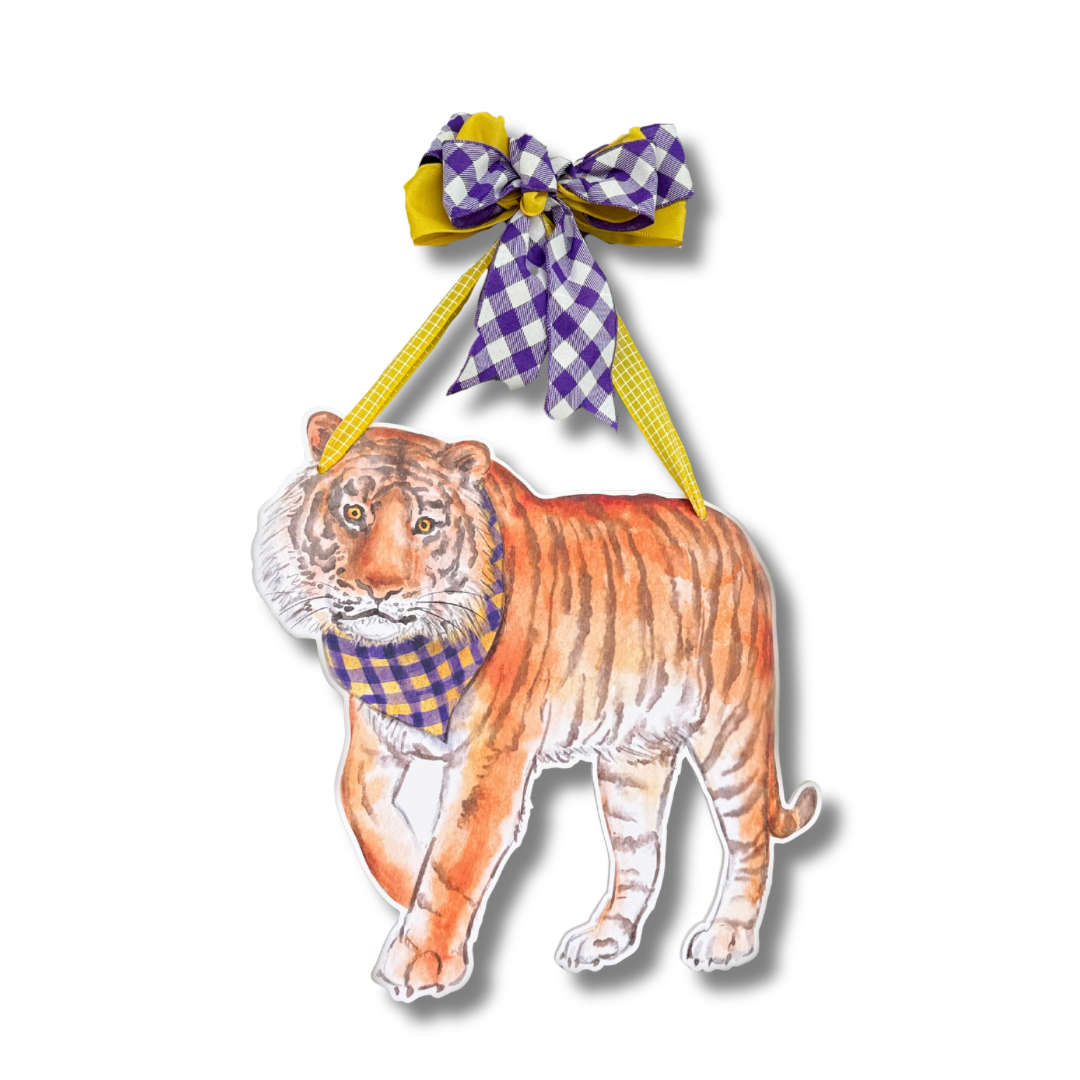 Louisiana Tiger Door Hanger