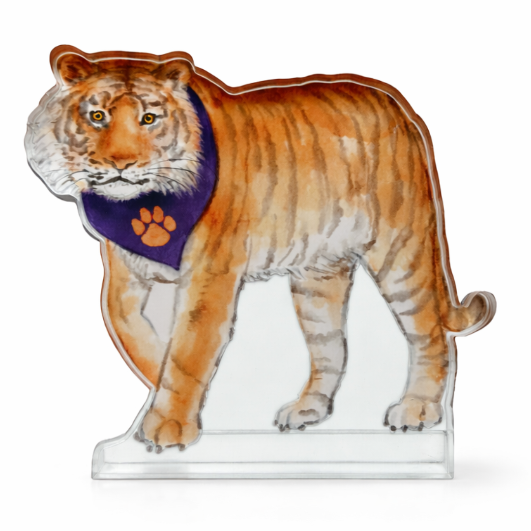 Palmetto Purple & Orange Tiger Acrylic
