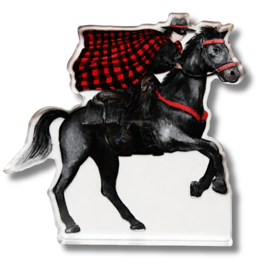 Red & Black Rider Acrylic