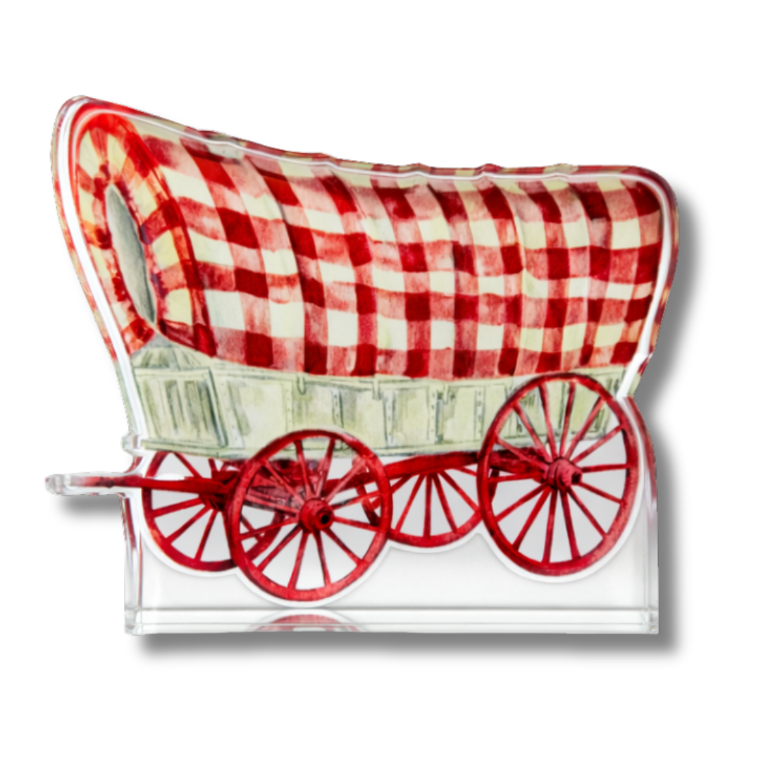Crimson & Cream Wagon Acrylic