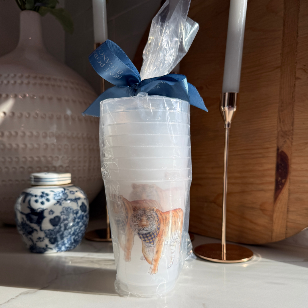 Louisiana Tiger Frosted 16 oz Cup Set
