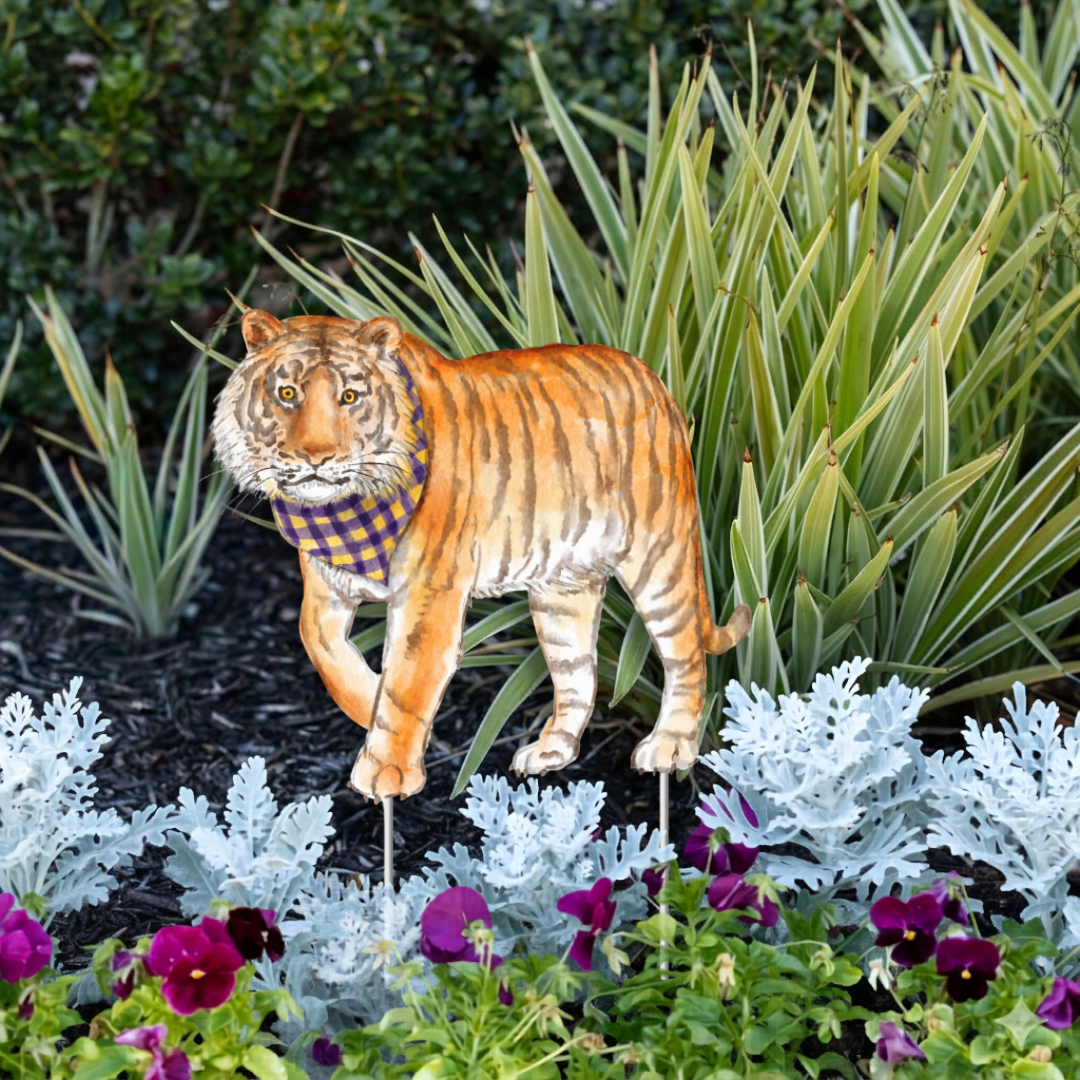 Louisiana Tiger Garden Stake