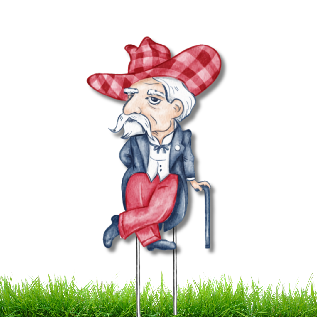 Red & Blue Reb Garden Stake