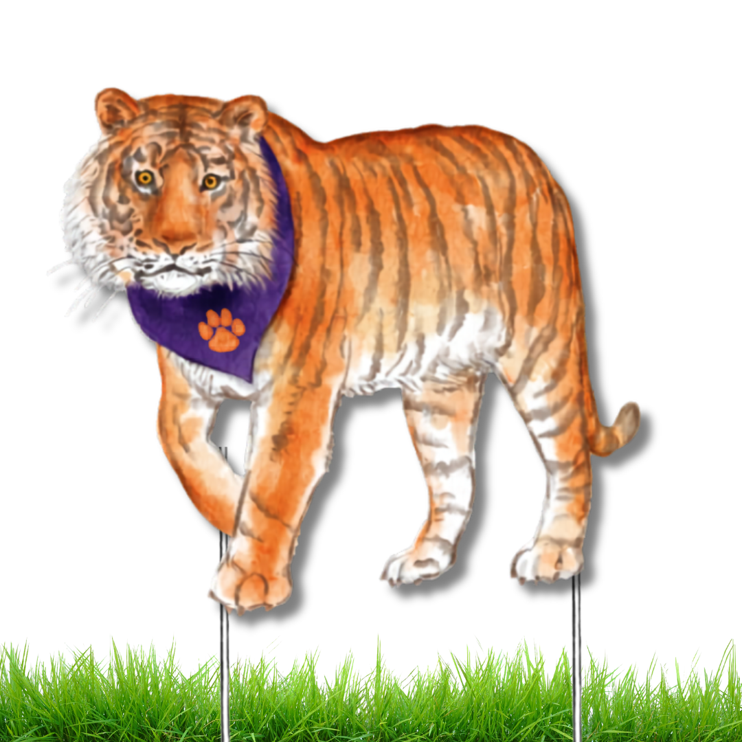 Palmetto Purple & Orange Tiger Garden Stake