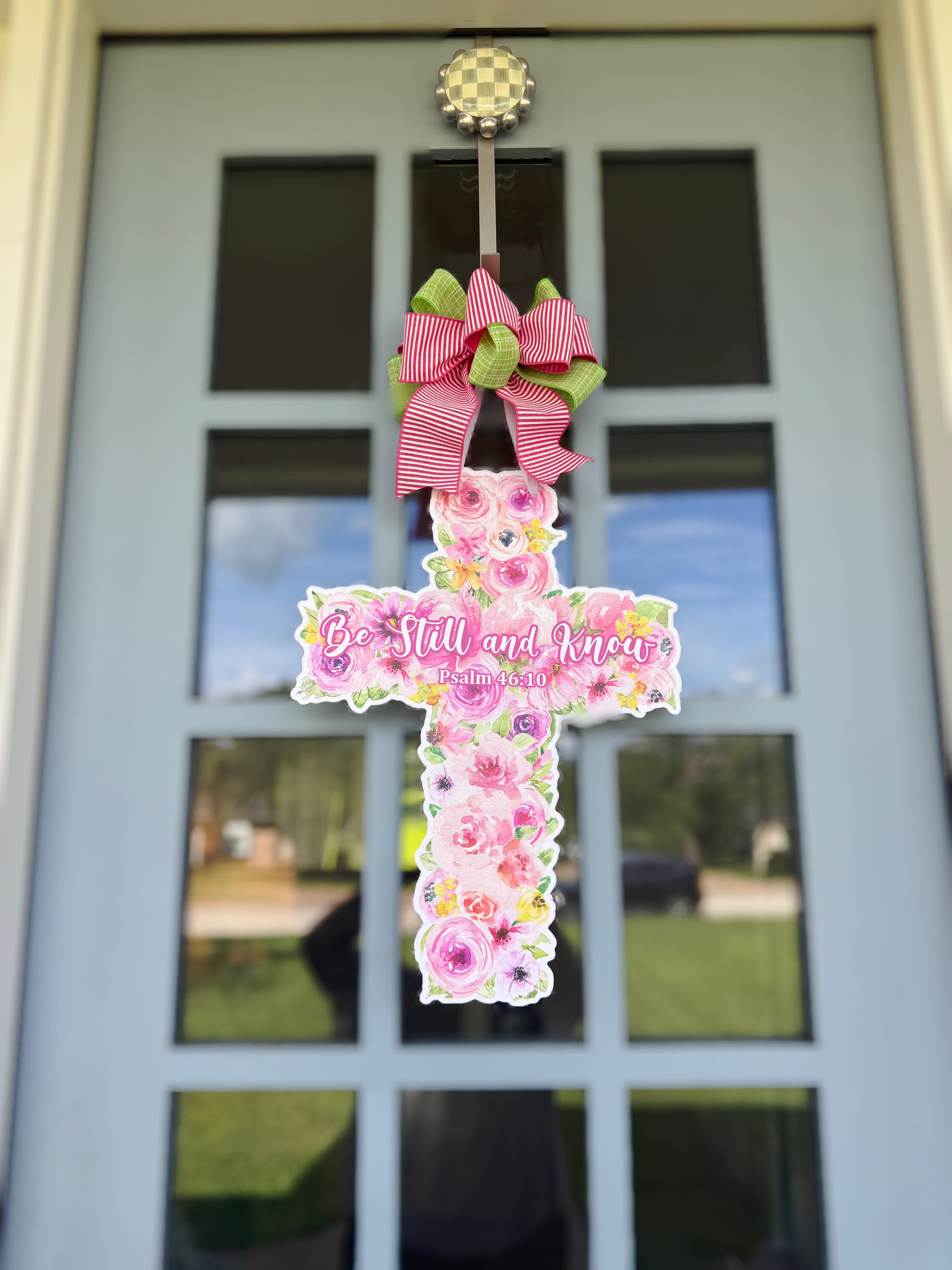 Be Still and Know Cross Door hanger